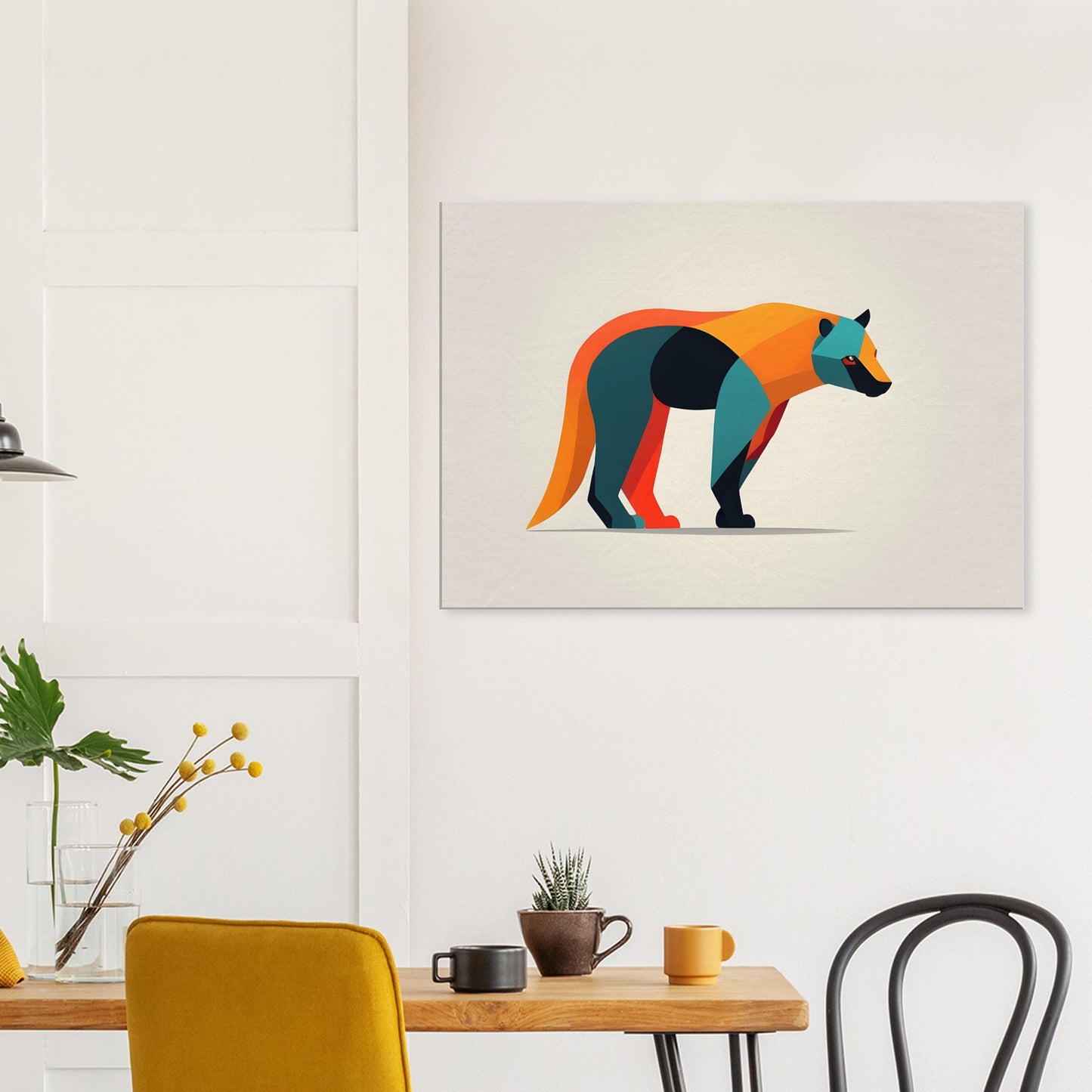 Bear Essence - Bold Minimalist Abstract Art Print