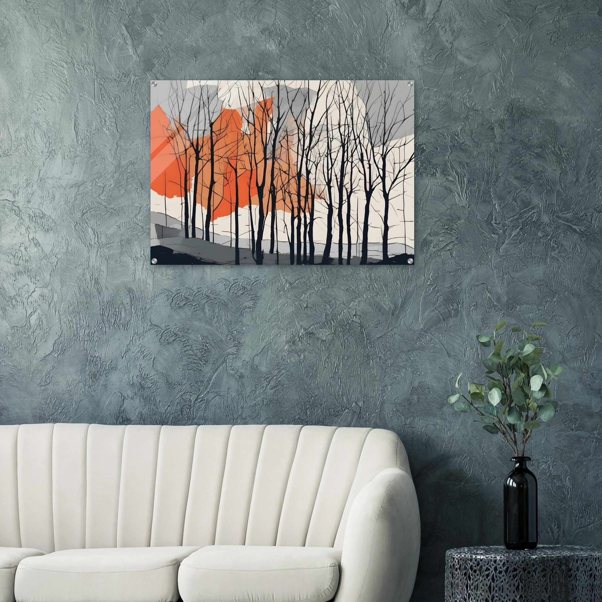 Whispering Trees - Minimalist Abstract Acrylic Print