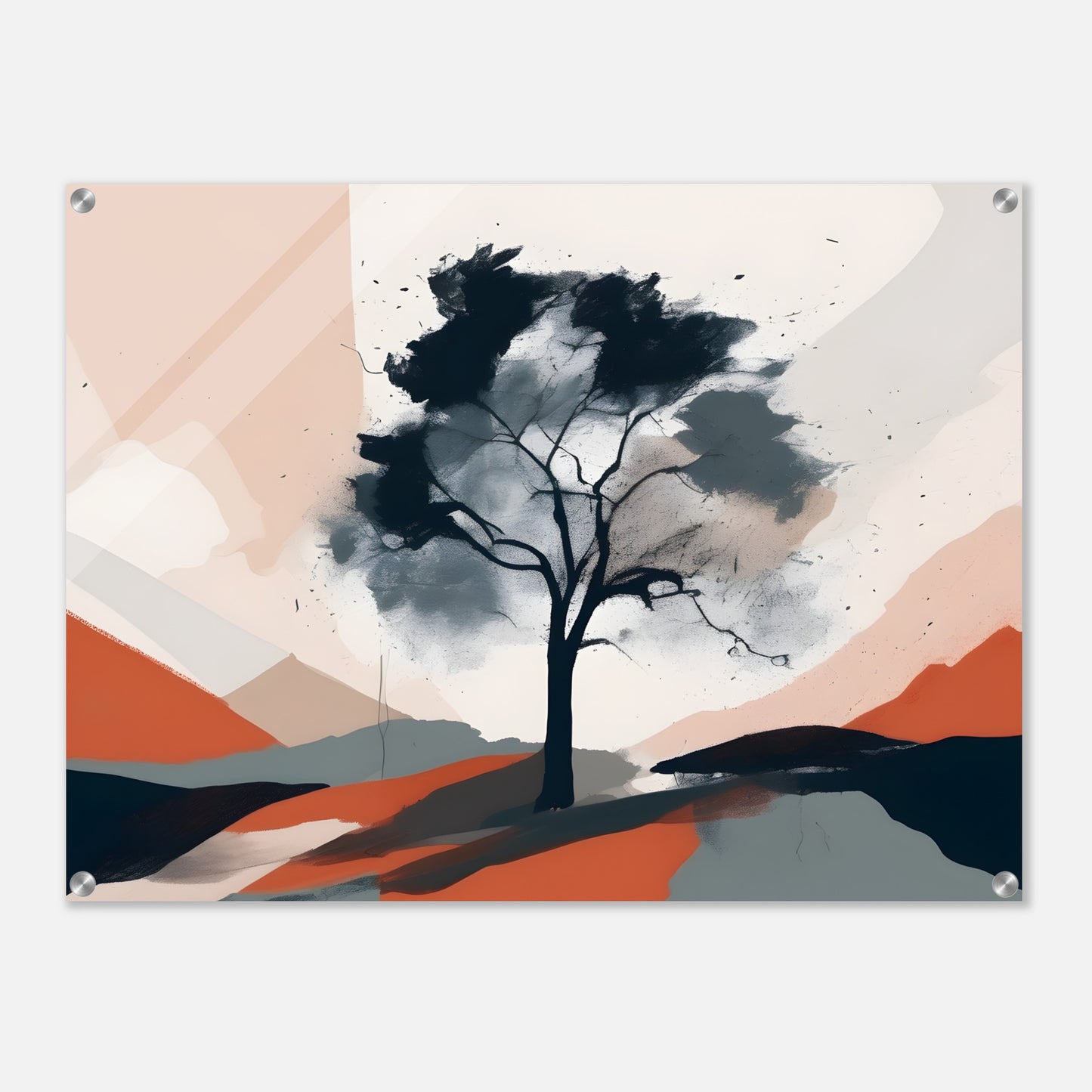 Whimsical Tree - Minimalist Abstract Acrylic Print Art