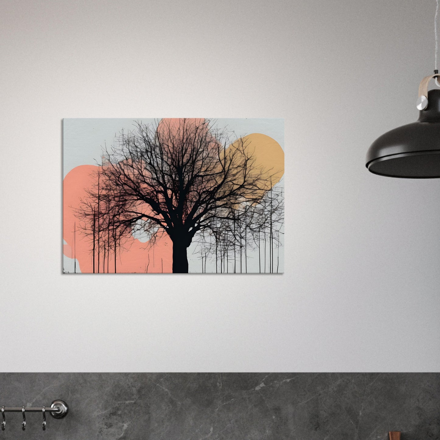 Silhouette Serenity Canvas Print