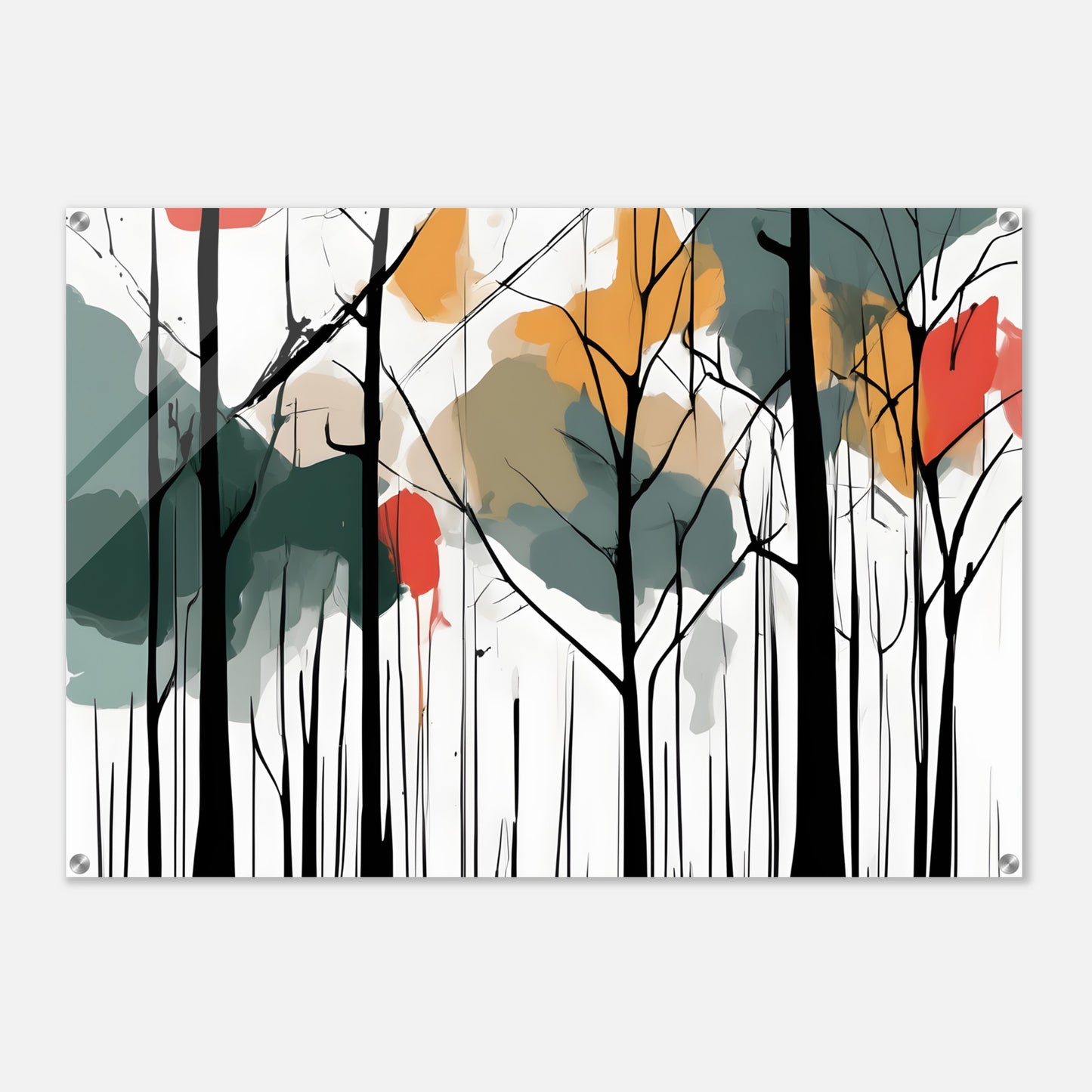 Forest Dreams Minimalist Abstract Acrylic Print