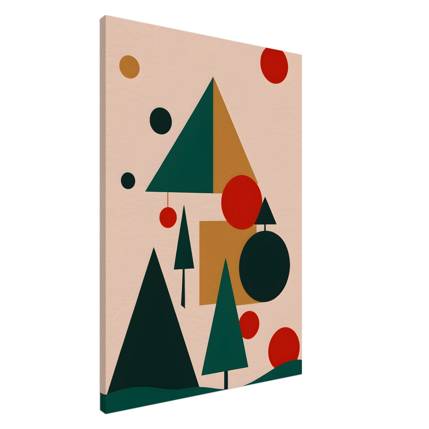 Serene Christmas - Abstract Minimalist Wall Art