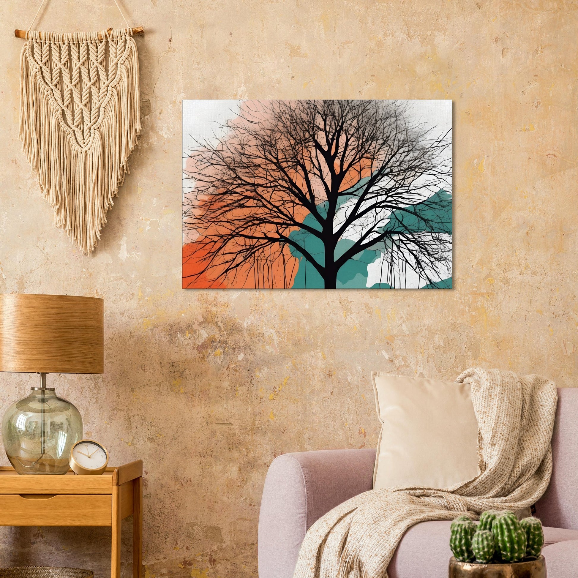 Whispering Tree - Minimalist Abstract Wall Art for Home