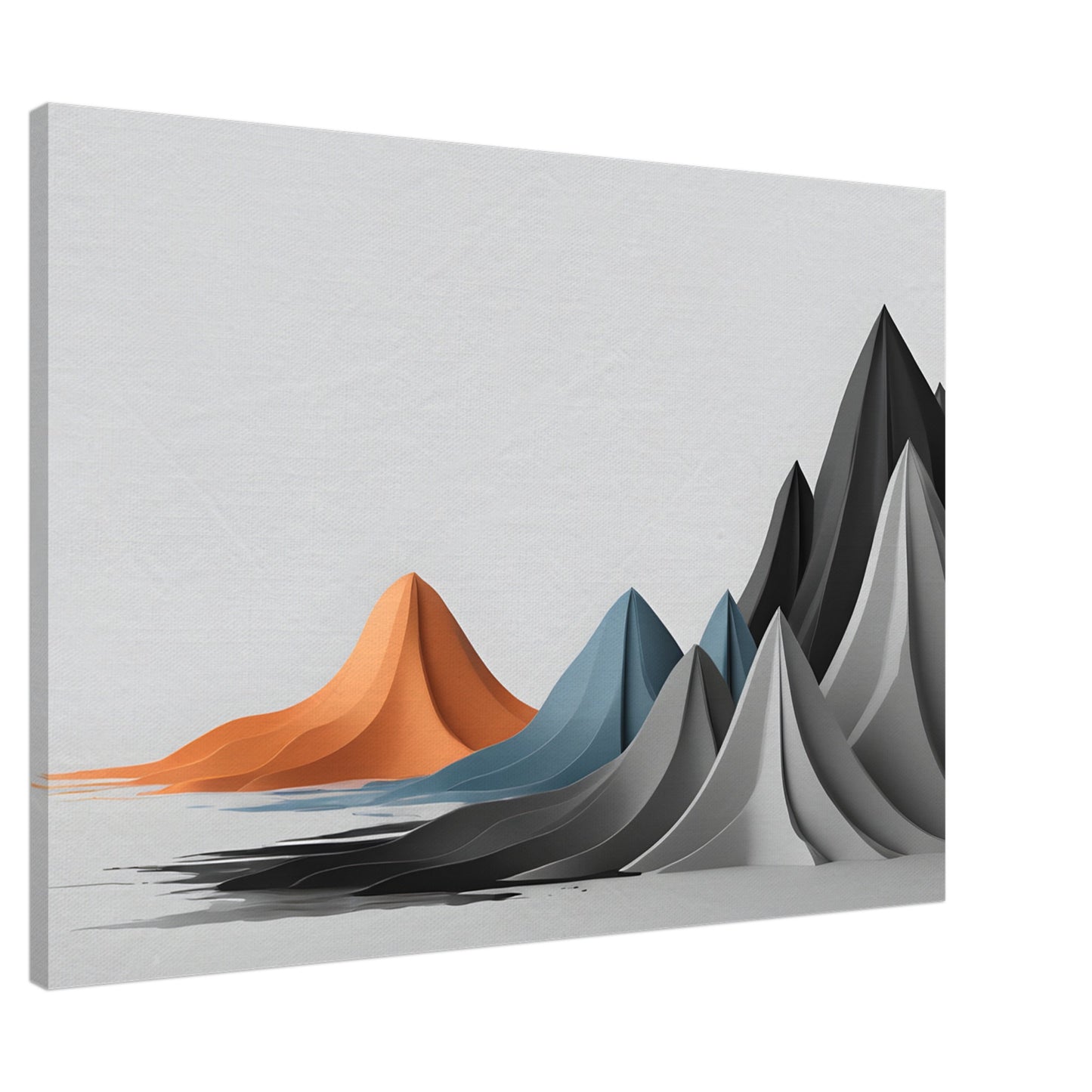 Minimalist Abstract Mountain Wall Art – Modern Canvas Print