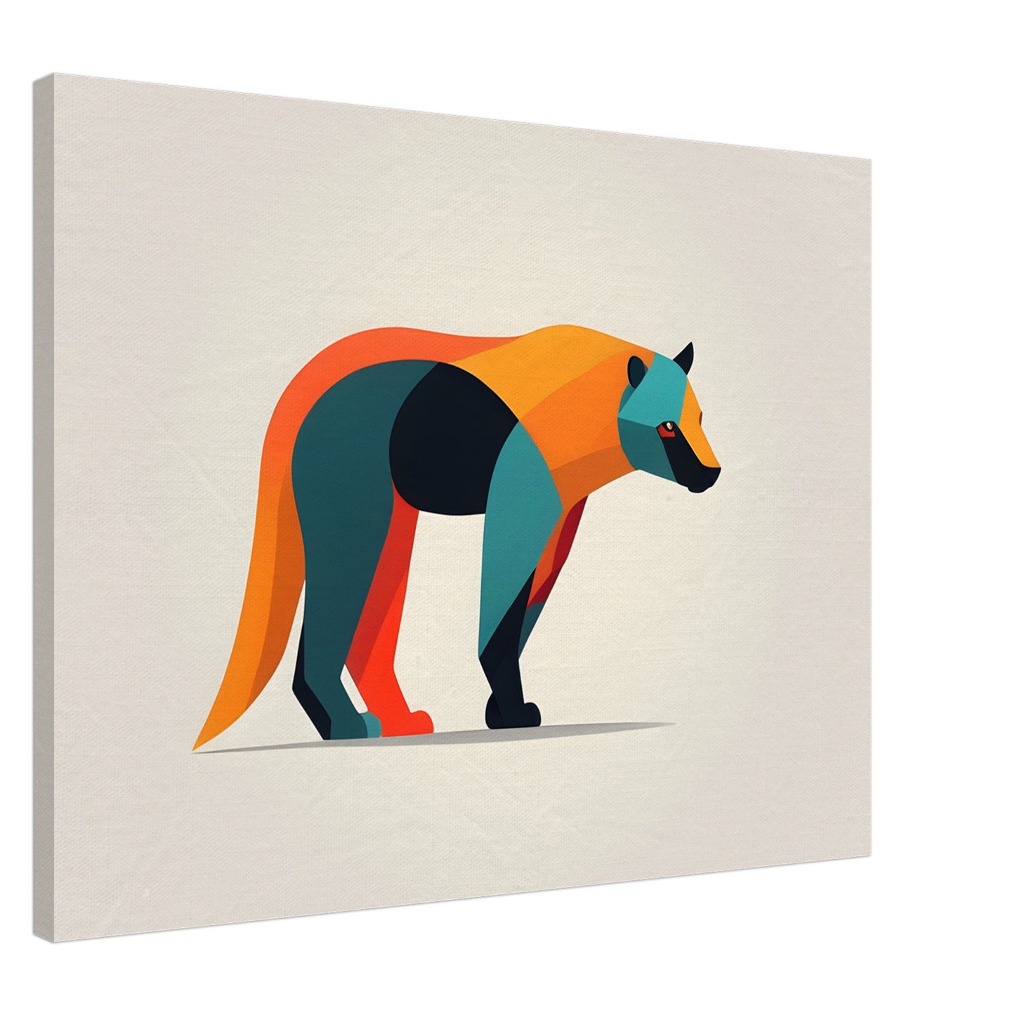 Bear Essence - Bold Minimalist Abstract Art Print