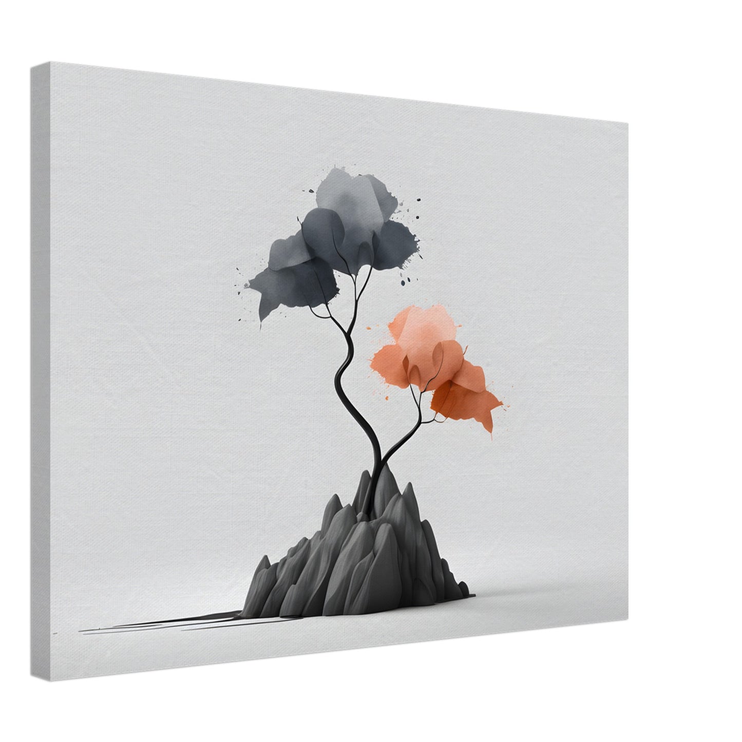 Minimalist Abstract Landscape Wall Art - Modern Canvas Print