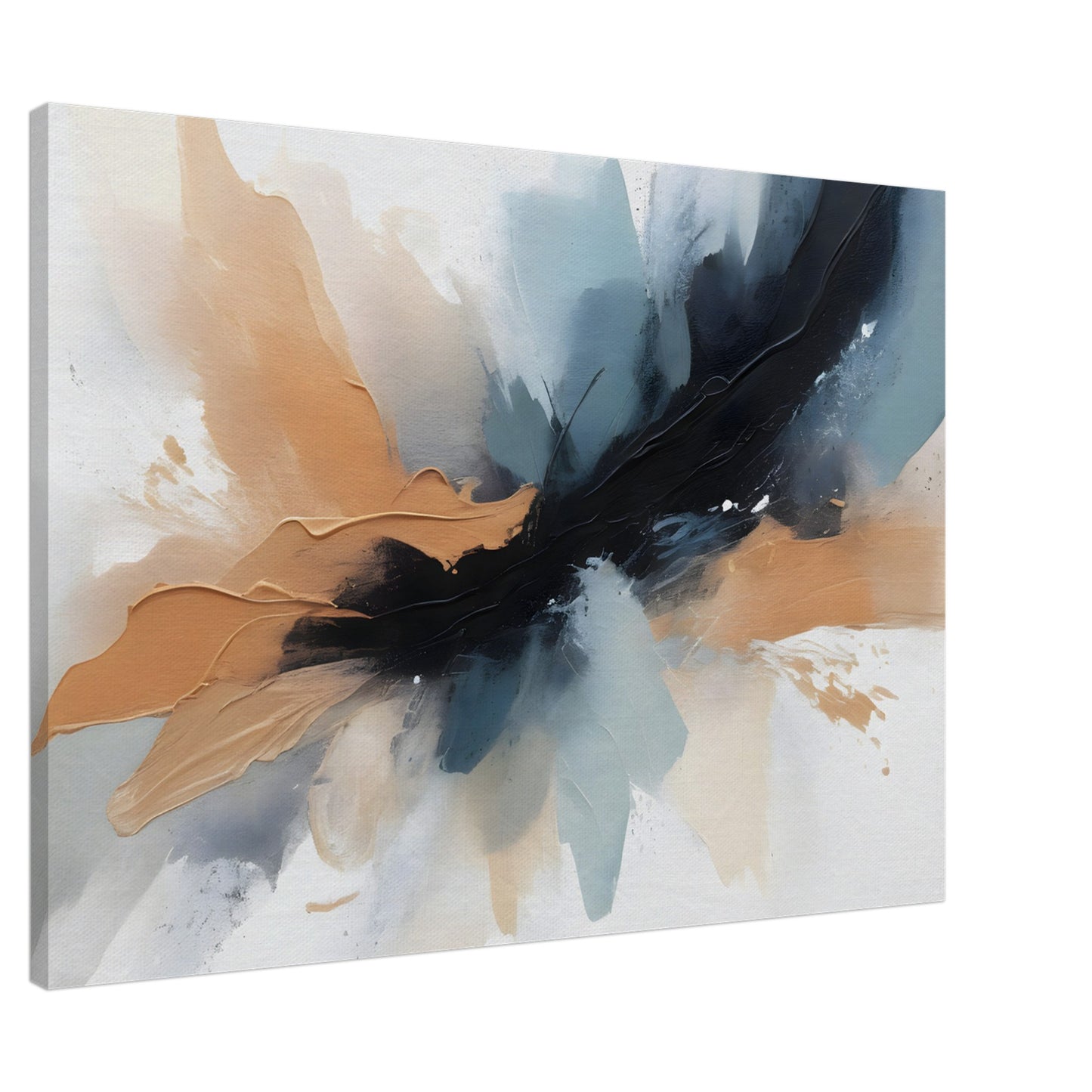 Tranquil Fusion: Minimalist Abstract Canvas Art