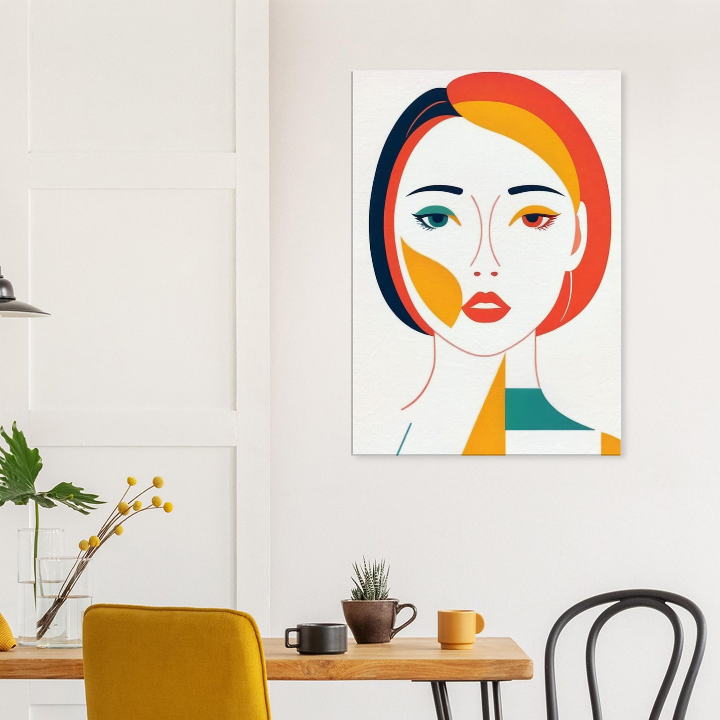 Expression - Bold Minimalist Abstract Portrait Art