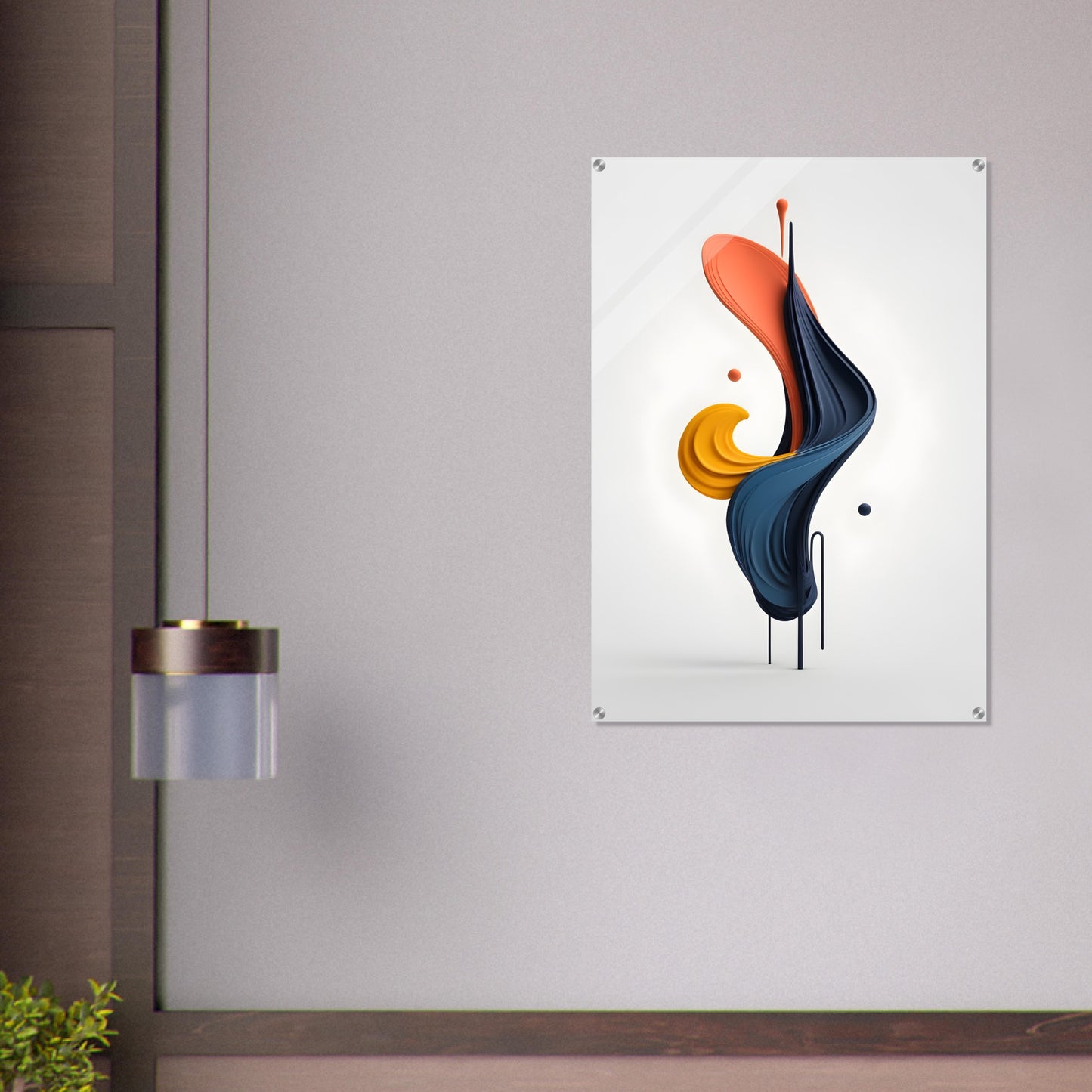 Elevate Your Space with Minimalist Abstract Acrylic Print Art