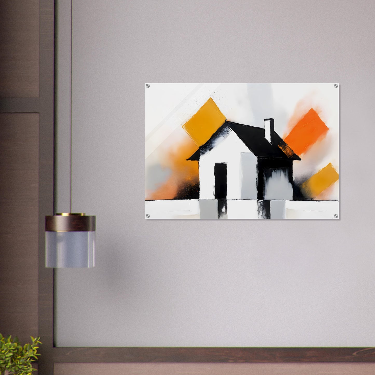 Mystical Refuge: Abstract House Acrylic Print