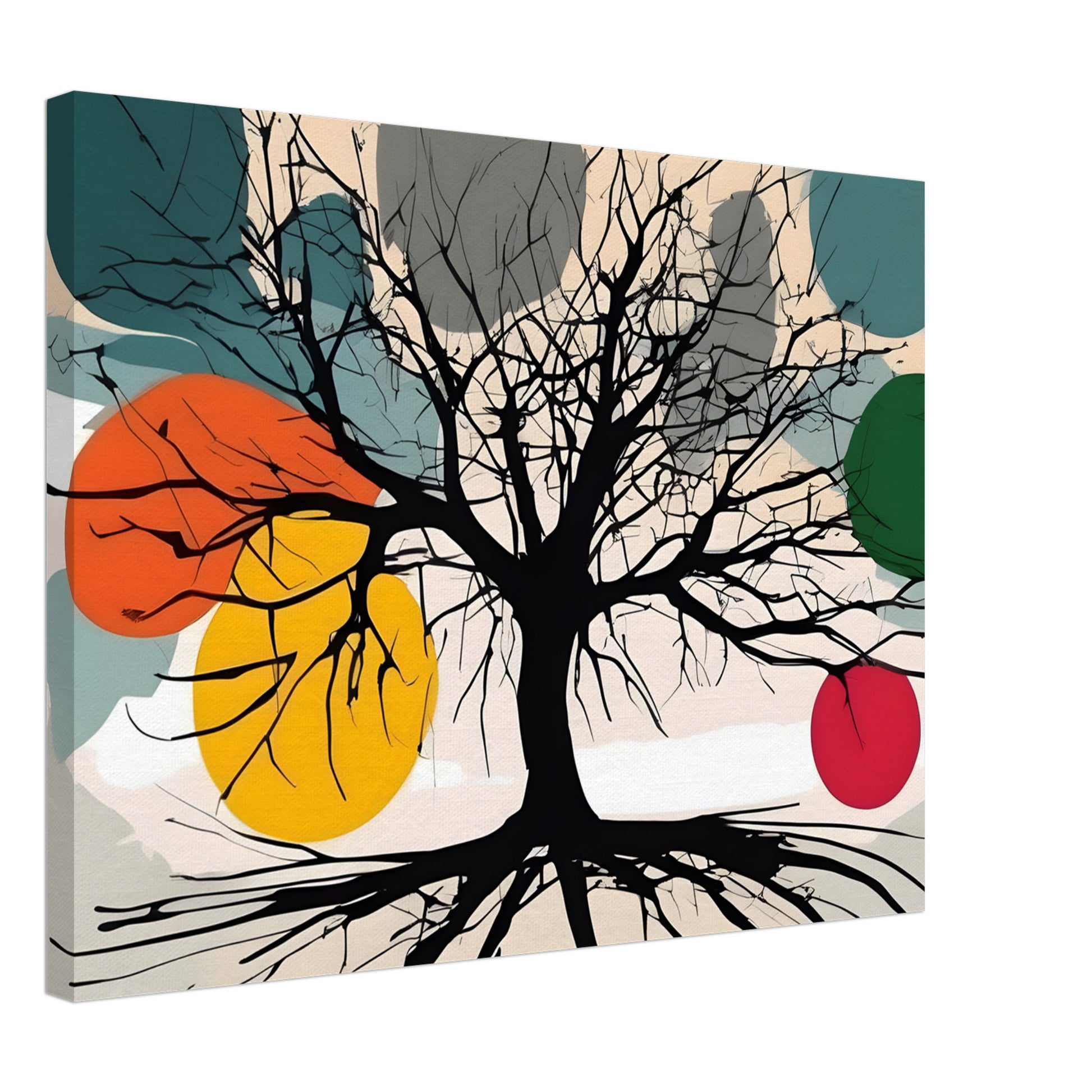 Roots of Serenity - Minimalist Abstract Wall Art