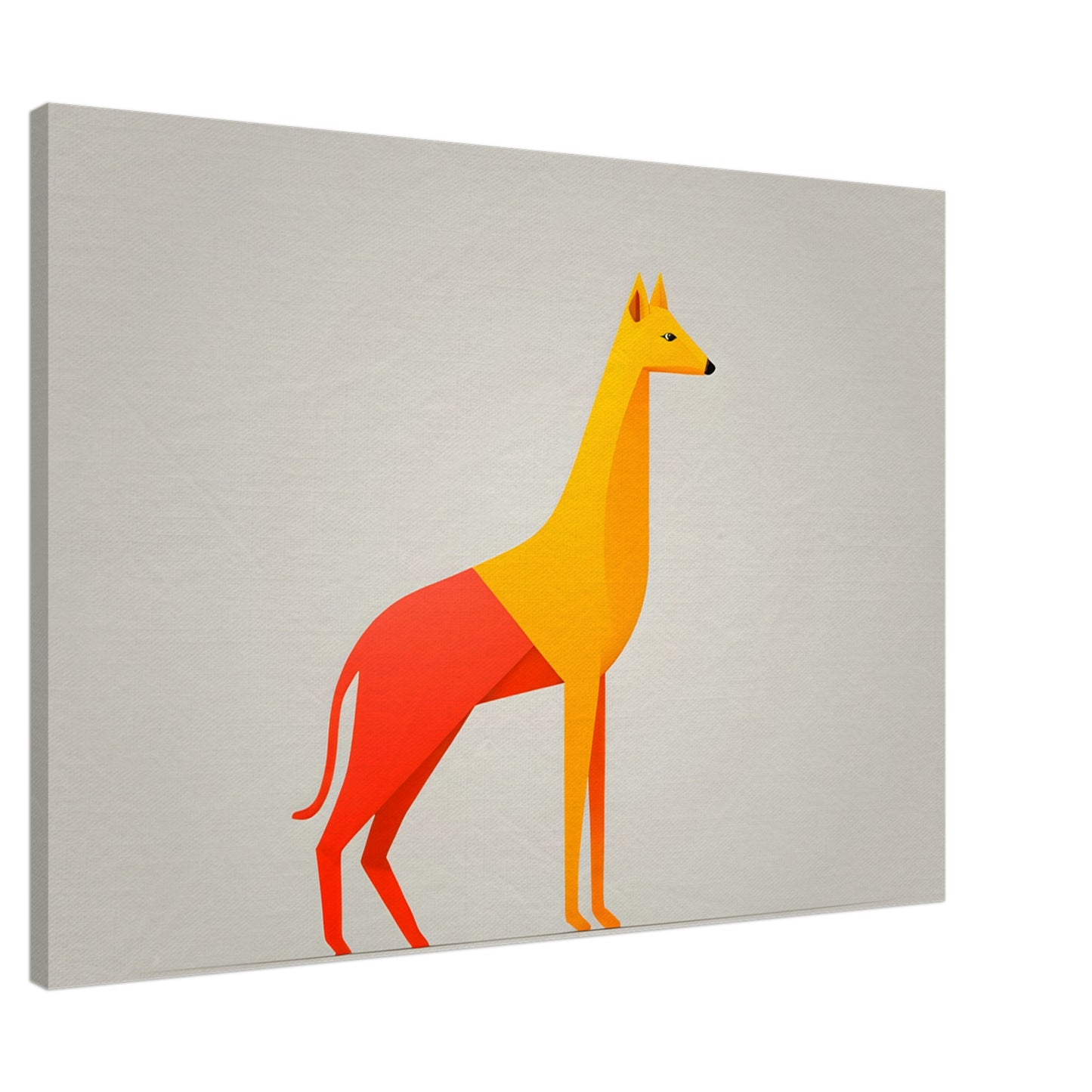 Whimsical Canine - Minimalist Abstract Art for Modern Spaces