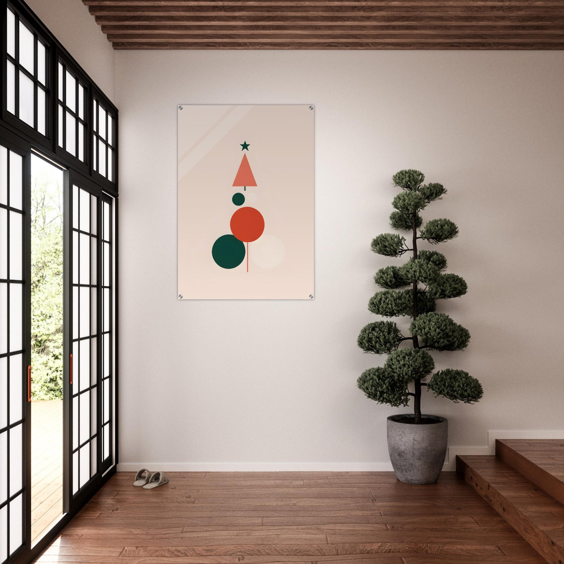 Christmas Dreams - Minimalist Acrylic Print for Wall Art