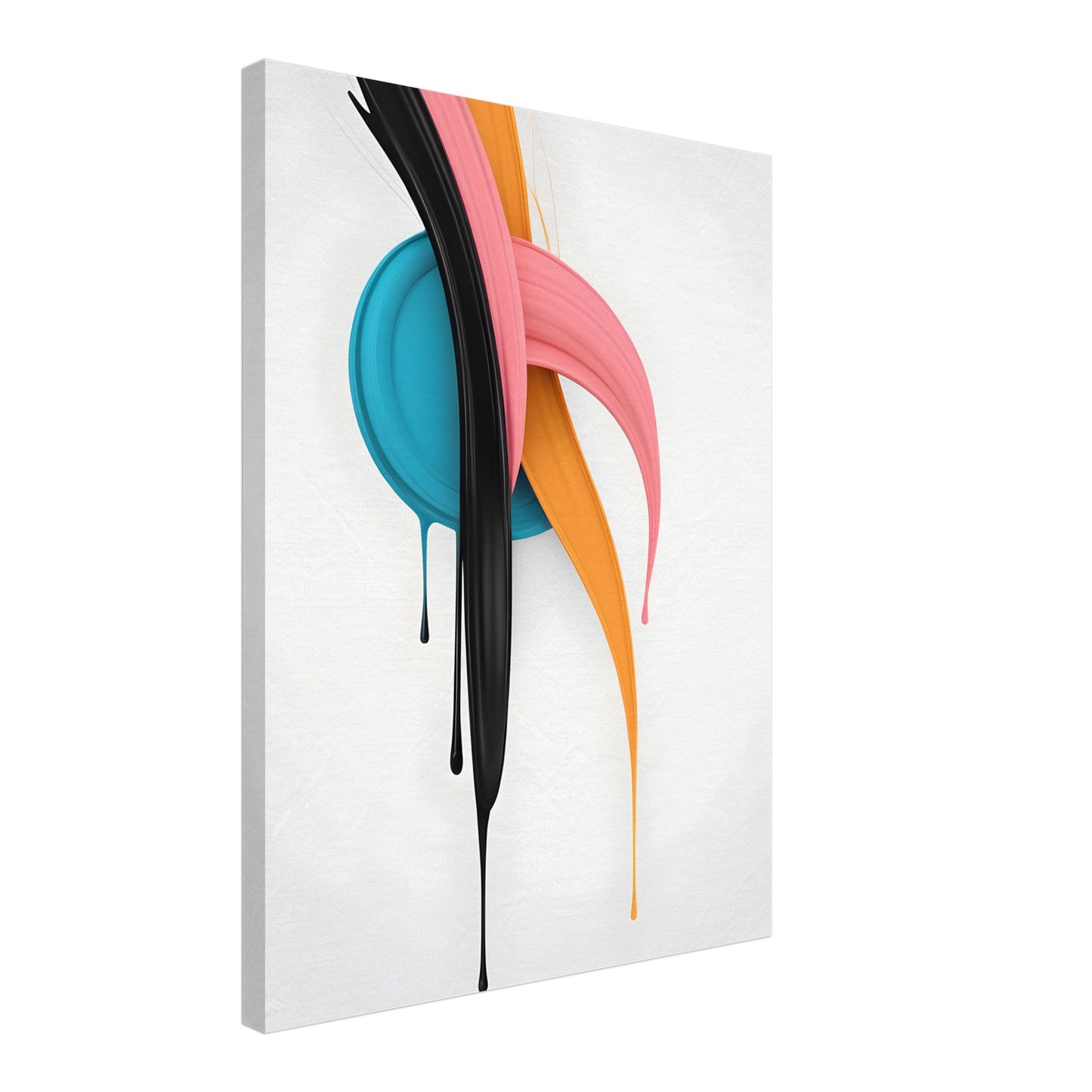 Vibrant Minimalist Abstract Wall Art Canvas Print