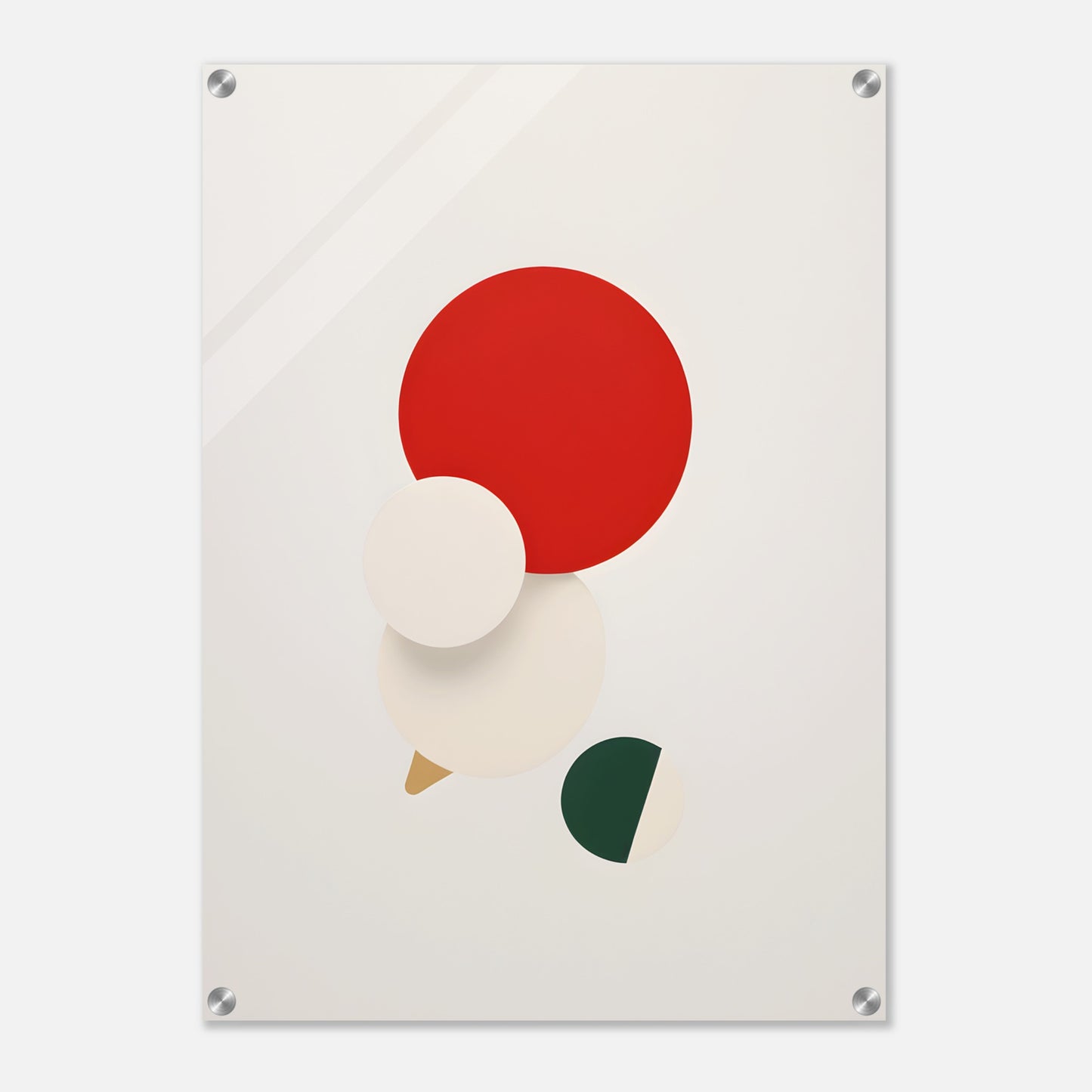 Joyful Harmony - Minimalist Abstract Christmas Art for Modern Spaces