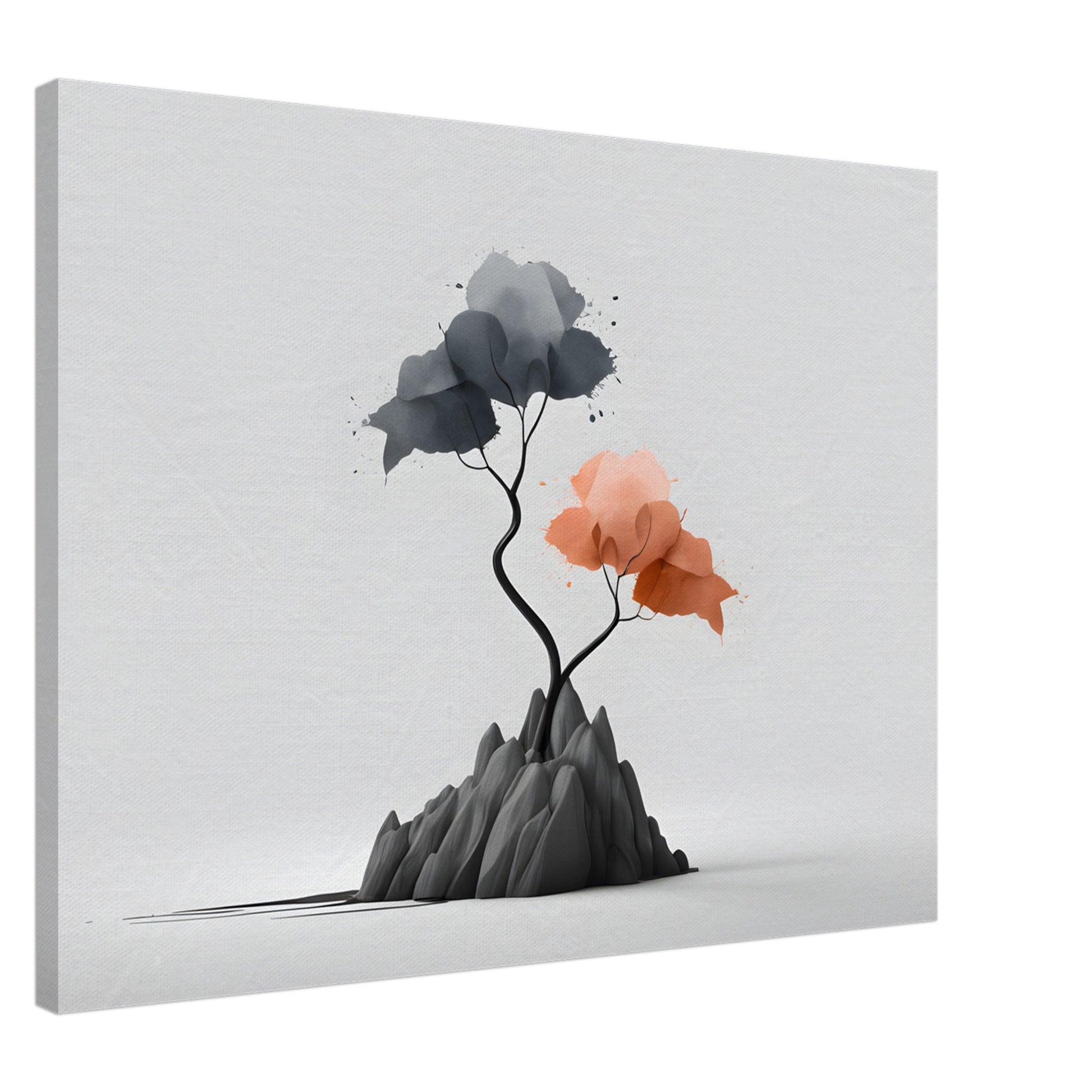 Minimalist Abstract Landscape Wall Art - Modern Canvas Print