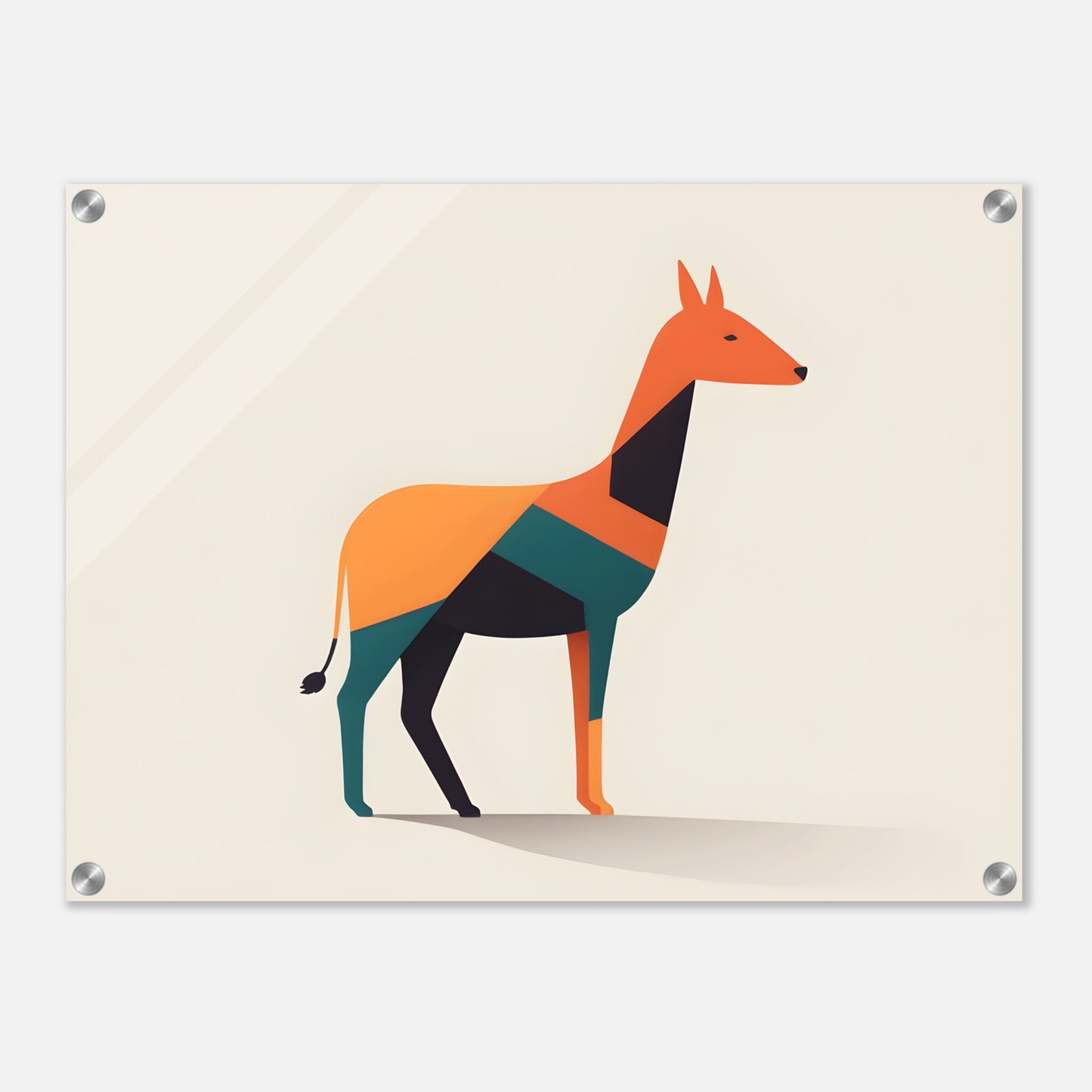 Geometric Elegance - Unique Minimalist Abstract Animal Wall Art