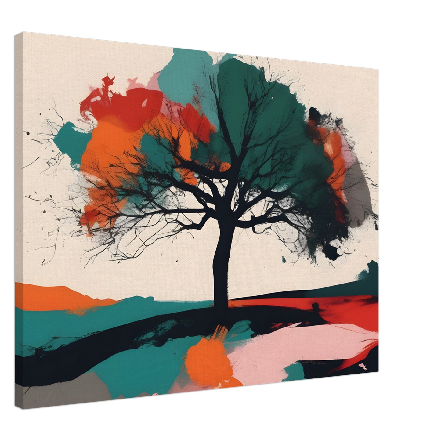 Tree of Serenity - Minimalist Abstract Wall Art