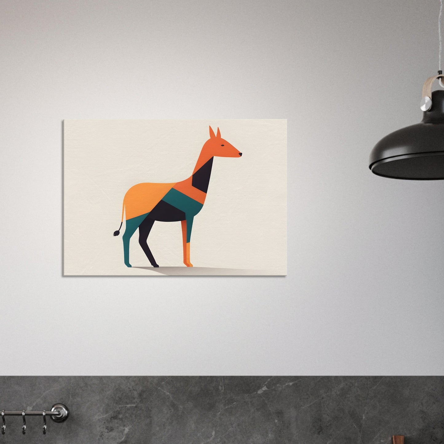 Harmony - Minimalist Abstract Animal Art for Modern Spaces