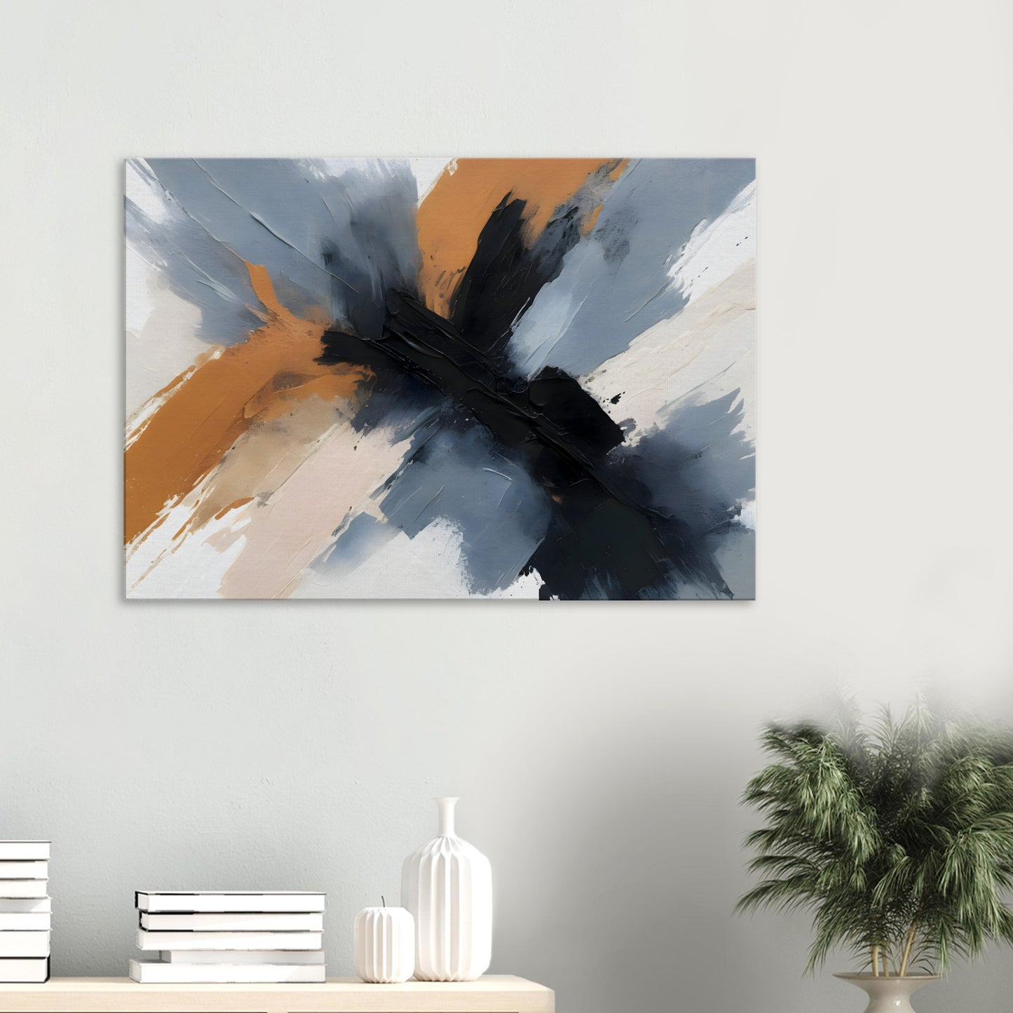 Elegant Chaos: Abstract Minimalist Canvas Art