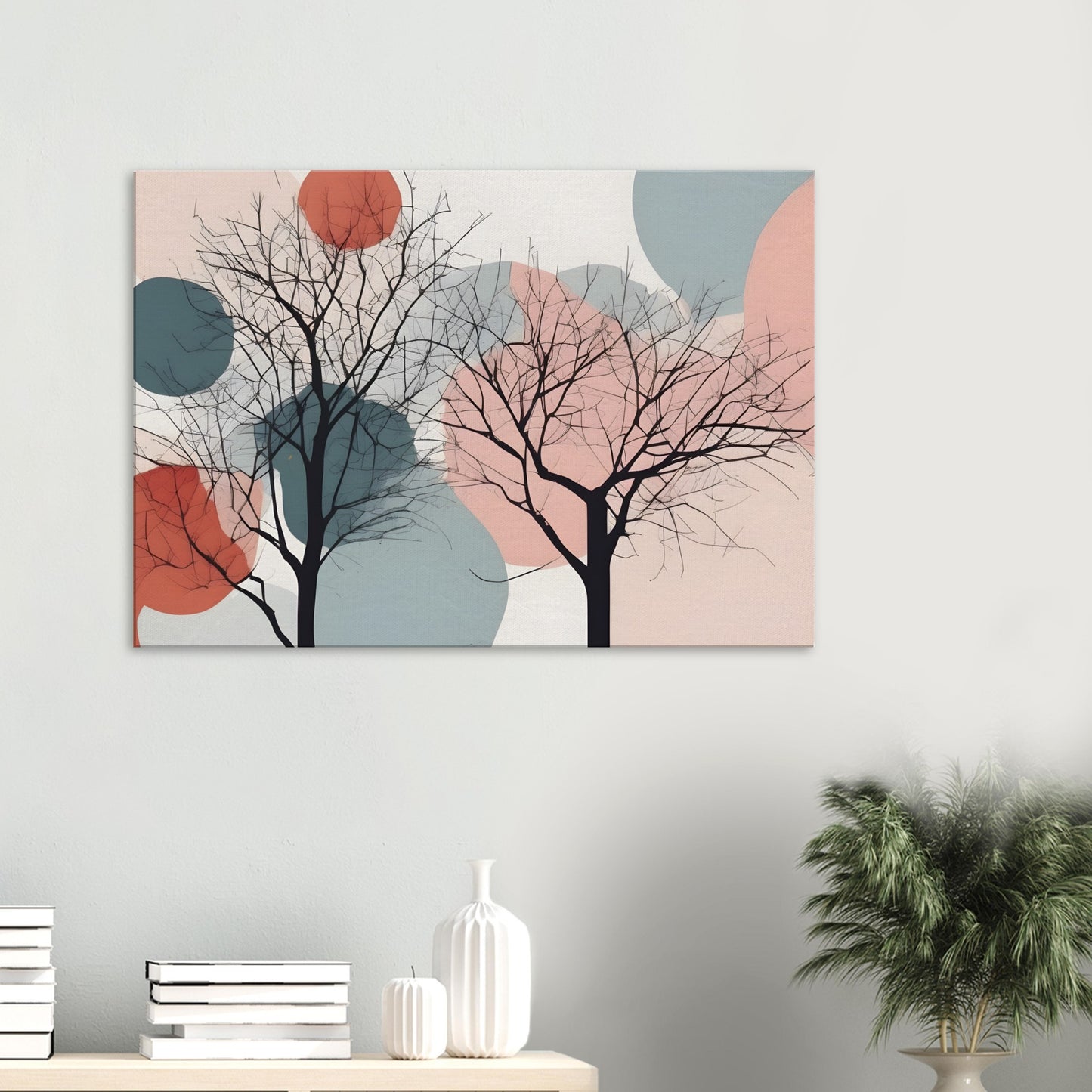 Silhouette Serenity: Minimalist Abstract Wall Art