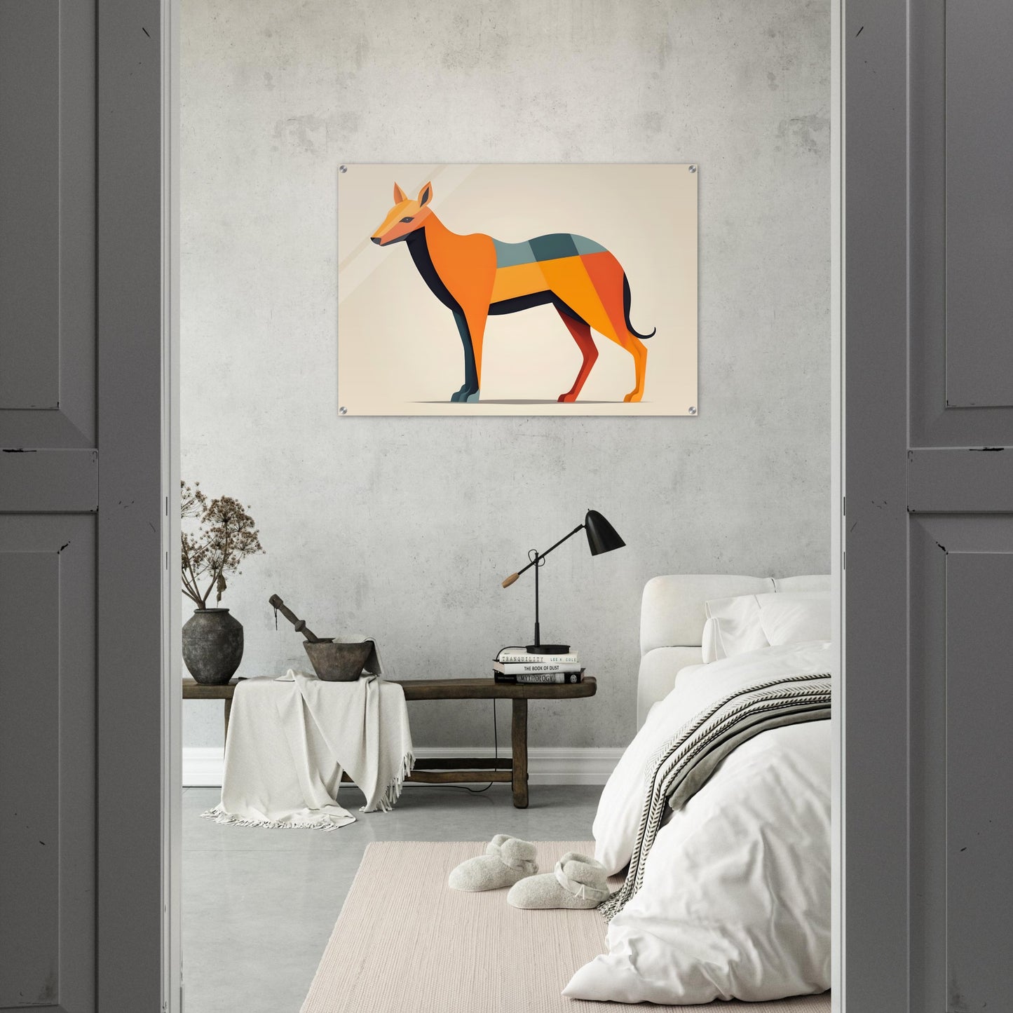 Abstract Canine - Minimalist Acrylic Artwork for Home Decor