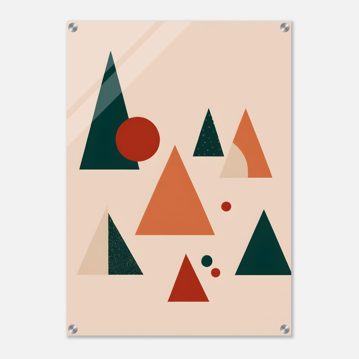 Serene Geometry - Minimalist Christmas Acrylic Wall Art