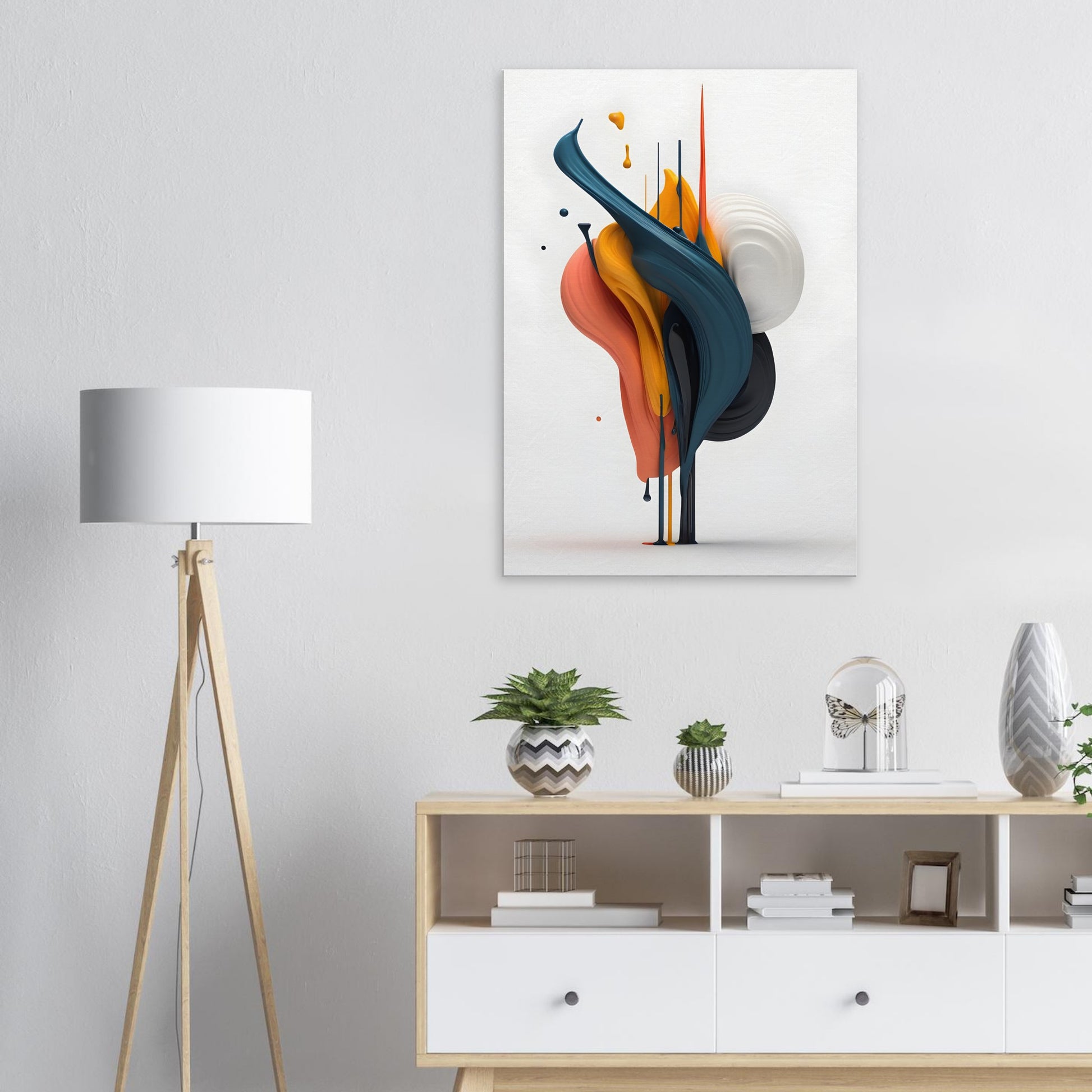 Vibrant Minimalist Abstract Art for Modern Decor