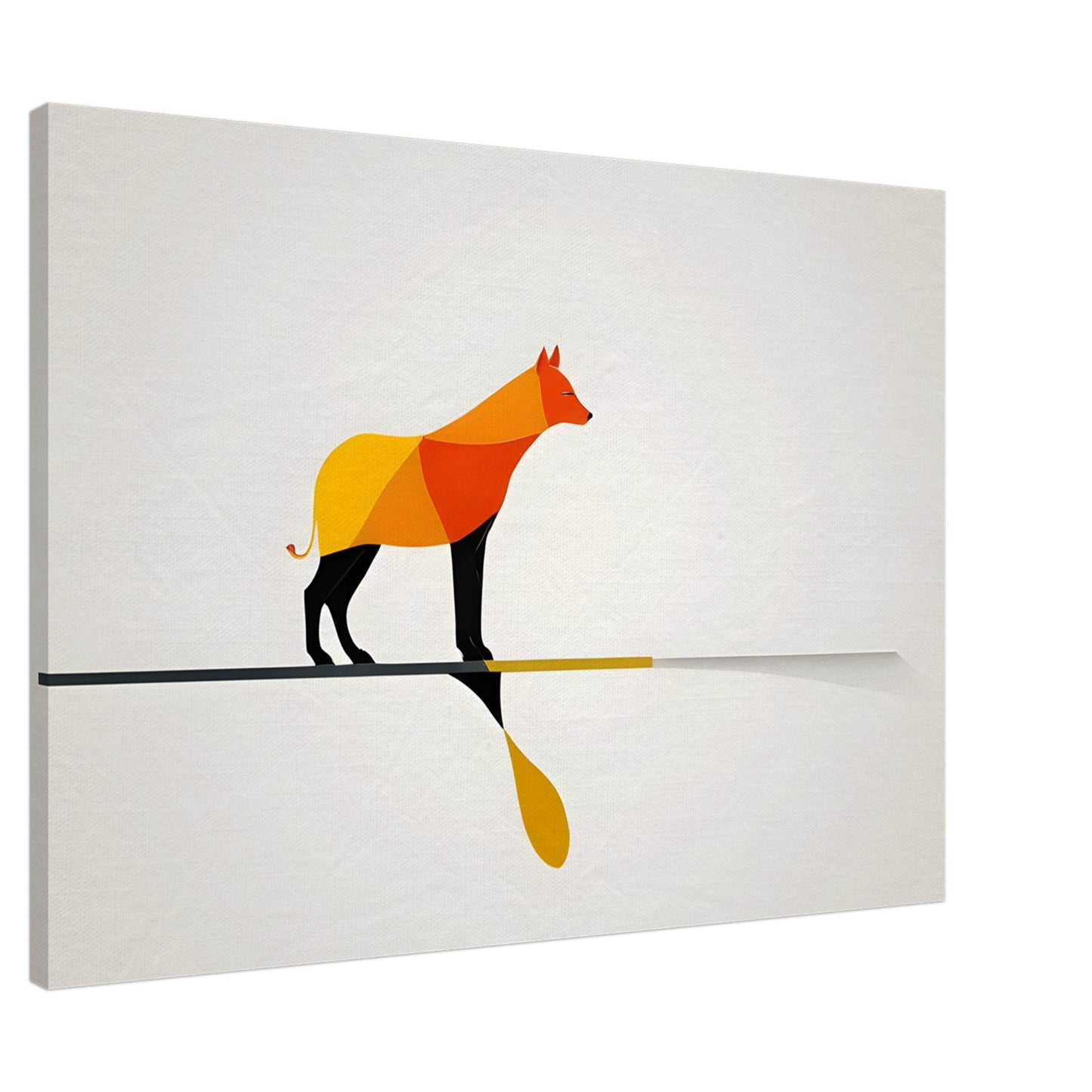 Abstract Canine - Modern Minimalist Art Print for Home Decor