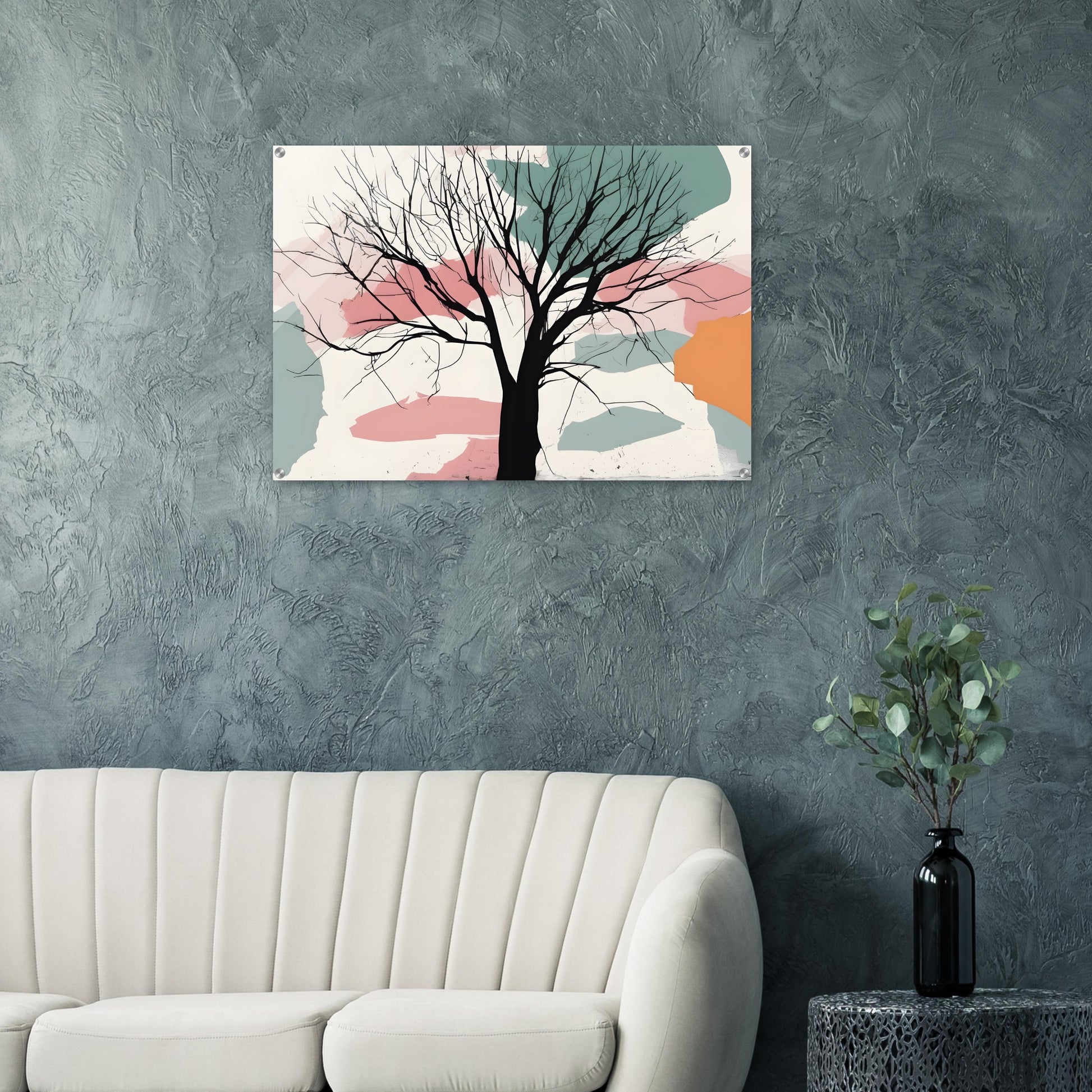 Tree Essence: Minimalist Abstract Wall Art