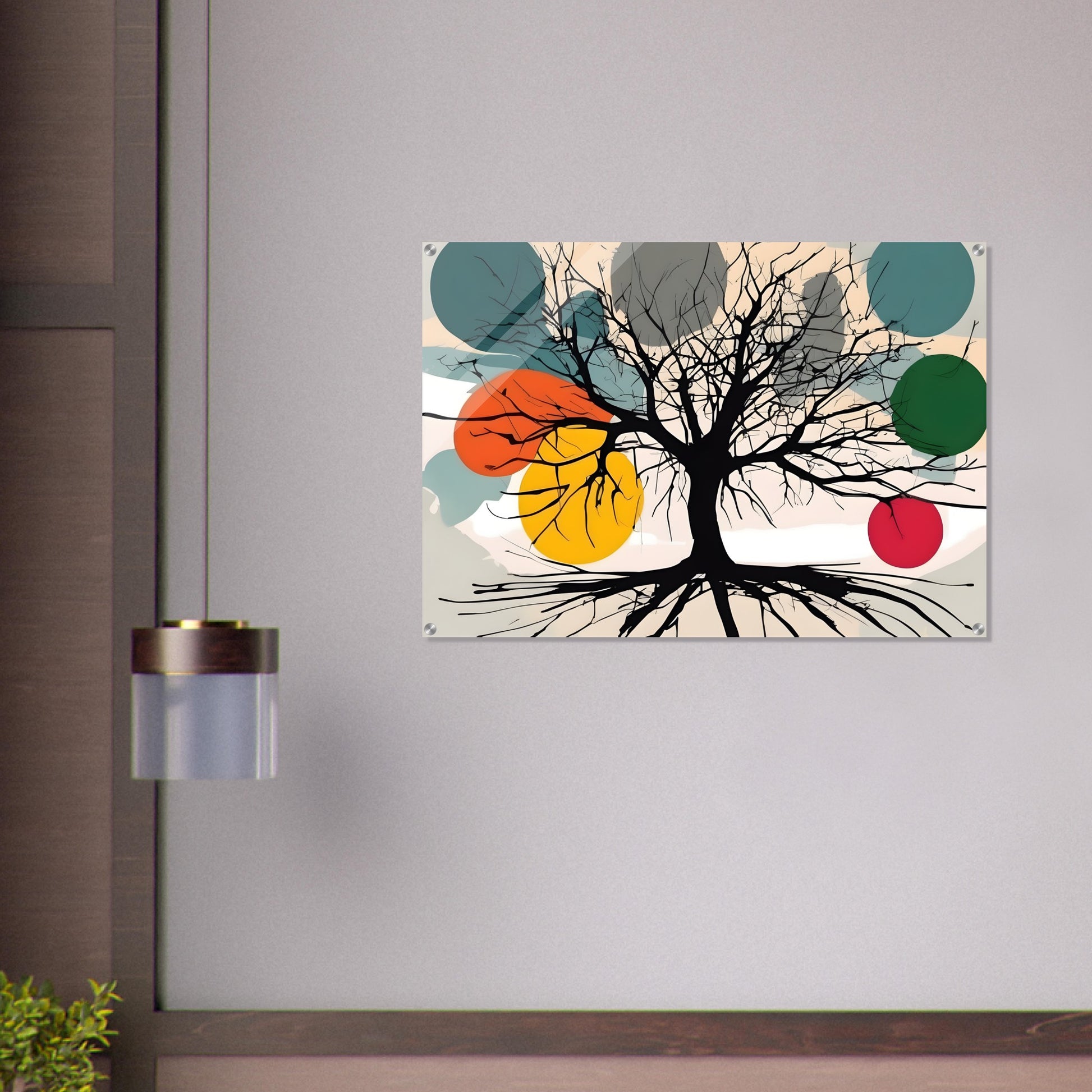 Tree of Life Acrylic Print Abstract Wall Art