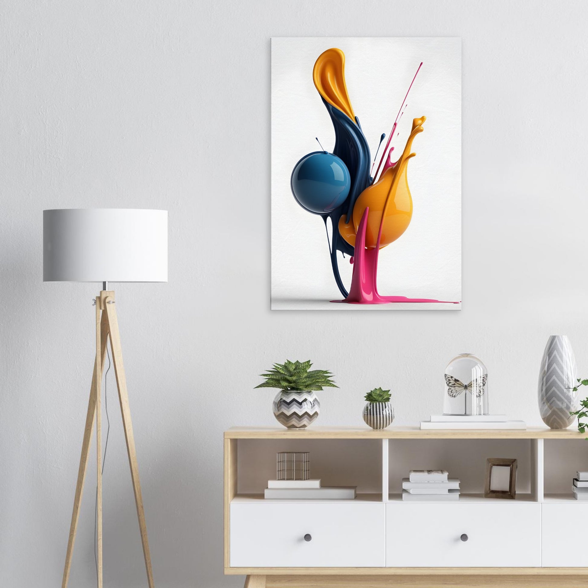 Bold Minimalist Abstract Wall Art for Modern Spaces