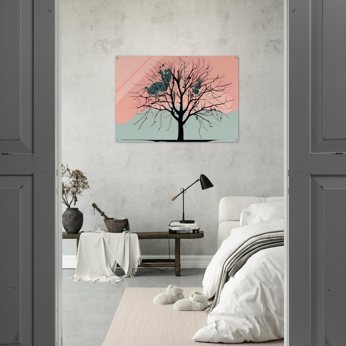 Solitude - Minimalist Black Tree Abstract Wall Art