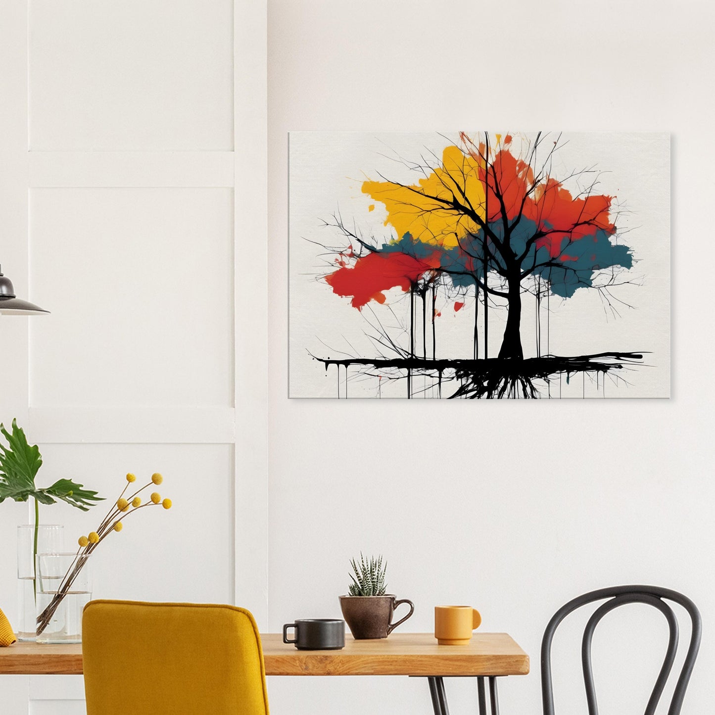 Rebirth Tree Canvas Print - Minimalist Abstract Art