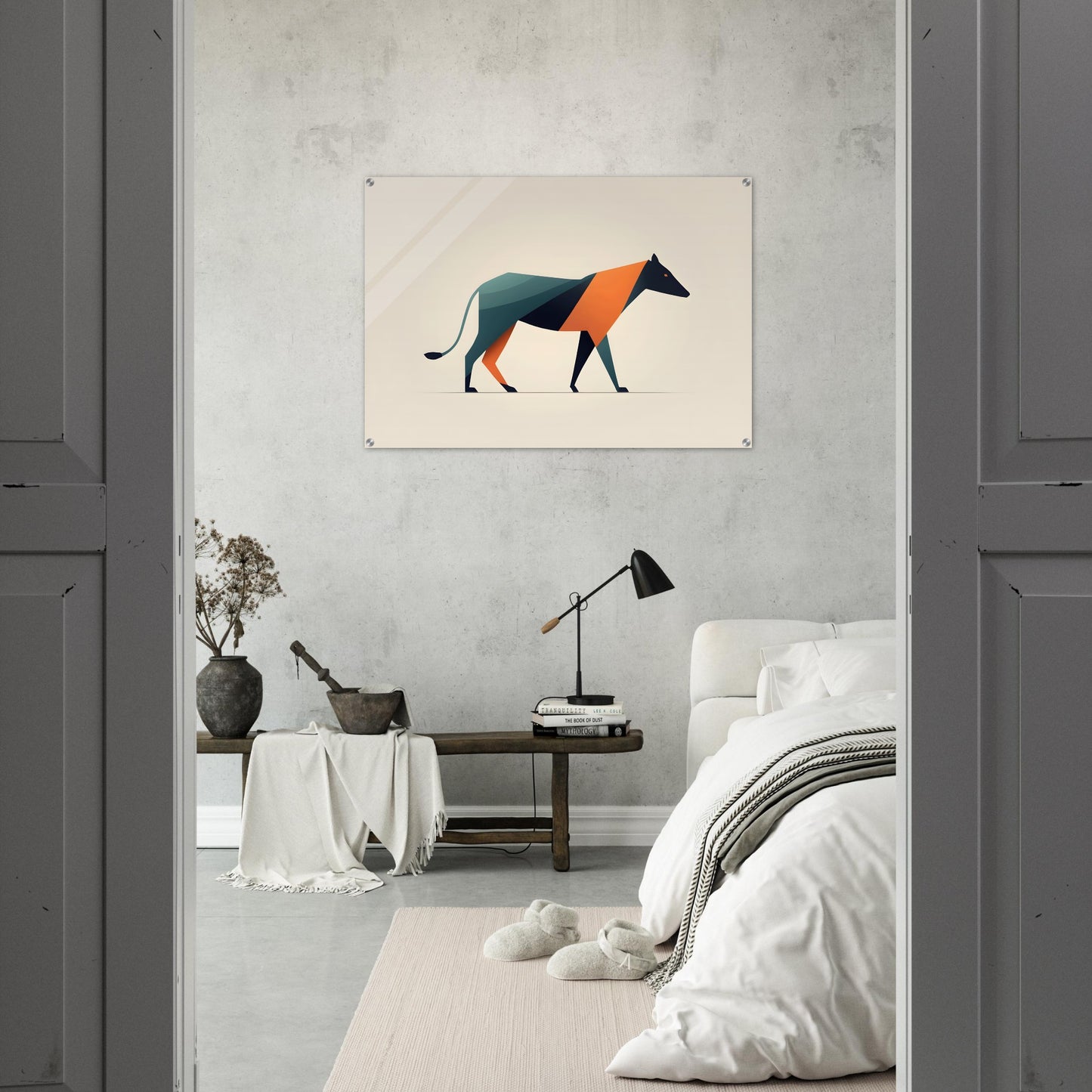 Geometric Grace - Minimalist Abstract Animal Art Print