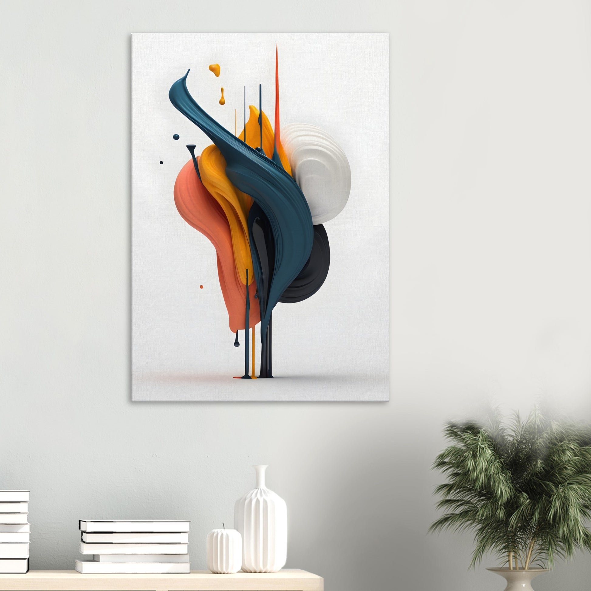 Vibrant Minimalist Abstract Art for Modern Decor