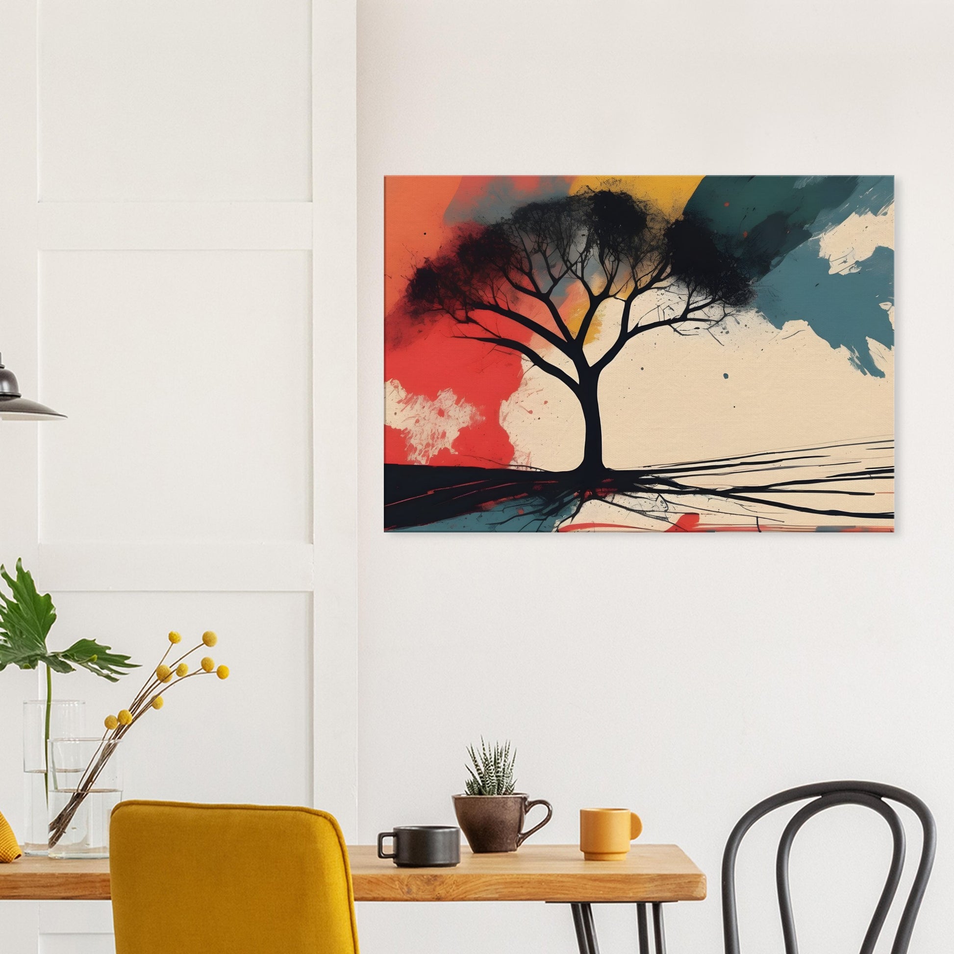 Whimsical Serenity - Modern Tree Abstract Art for Home