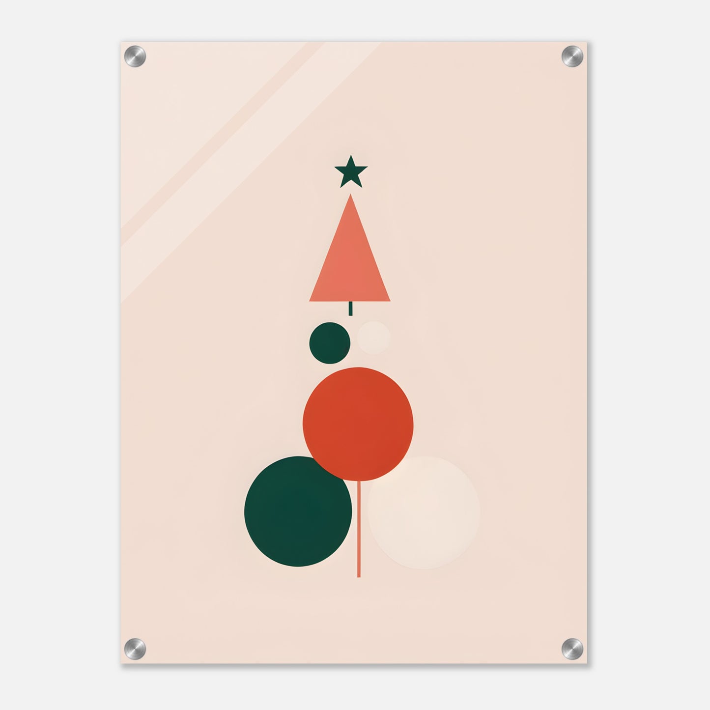 Christmas Dreams - Minimalist Acrylic Print for Wall Art