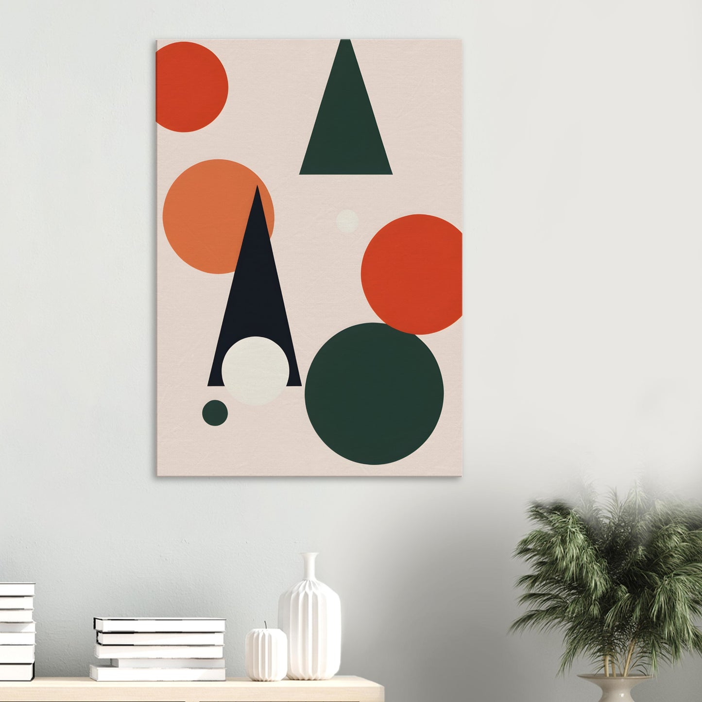 Harmony - Minimalist Abstract Christmas Art Canvas