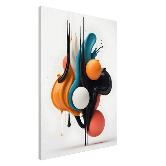 Vibrant Minimalist Abstract Canvas Print Art