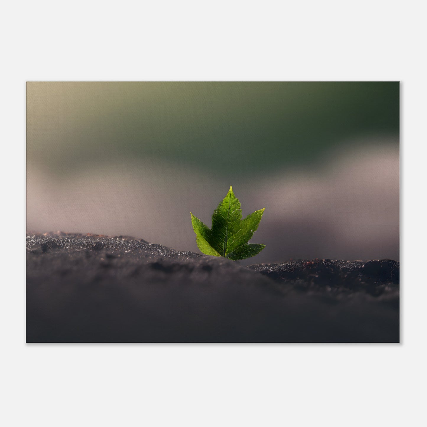 Minimalist Abstract Wall Art - Serene Green Growth for Home Décor