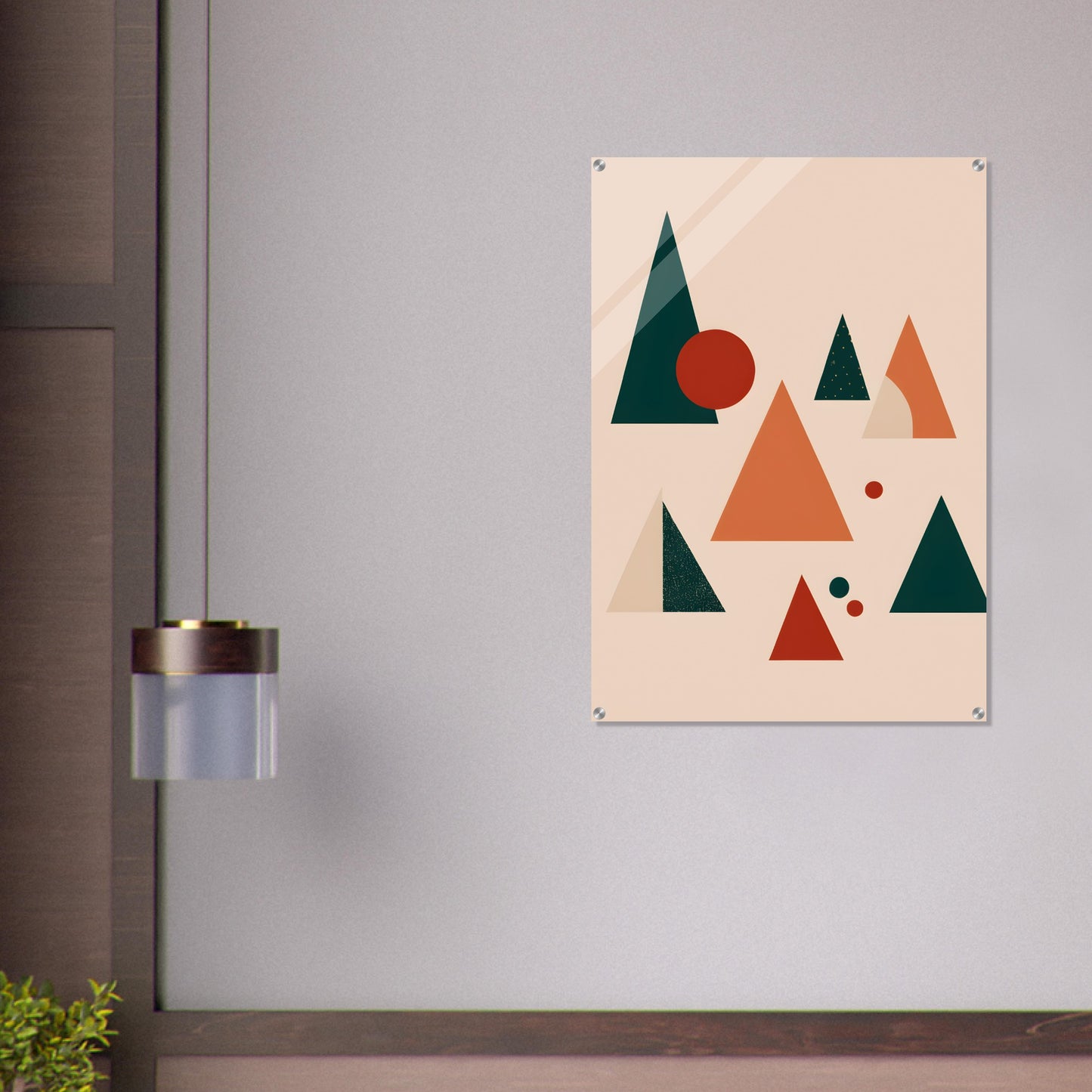 Serene Geometry - Minimalist Christmas Acrylic Wall Art