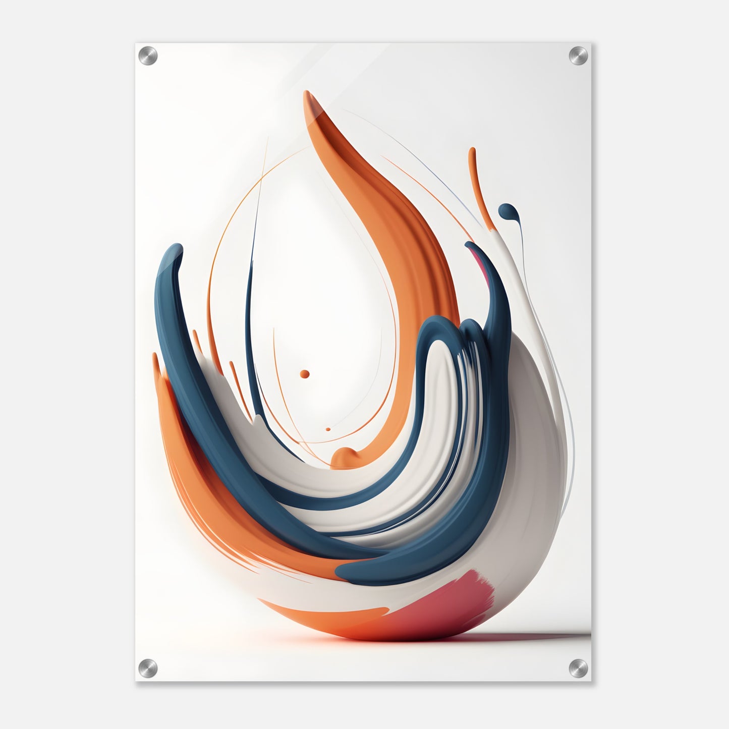 Vibrant Acrylic Print Minimalist Abstract Wall Art