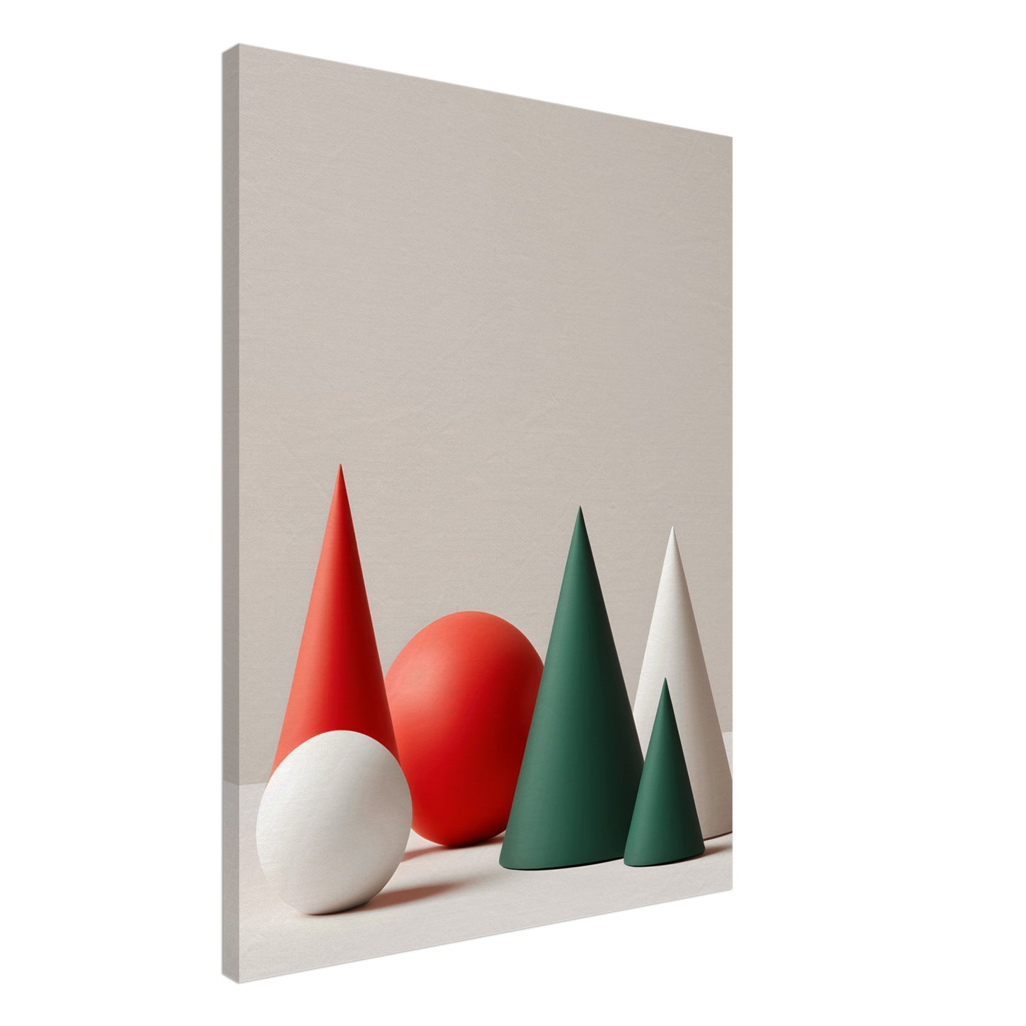 Serene Joy - Minimalist Christmas Canvas Wall Art