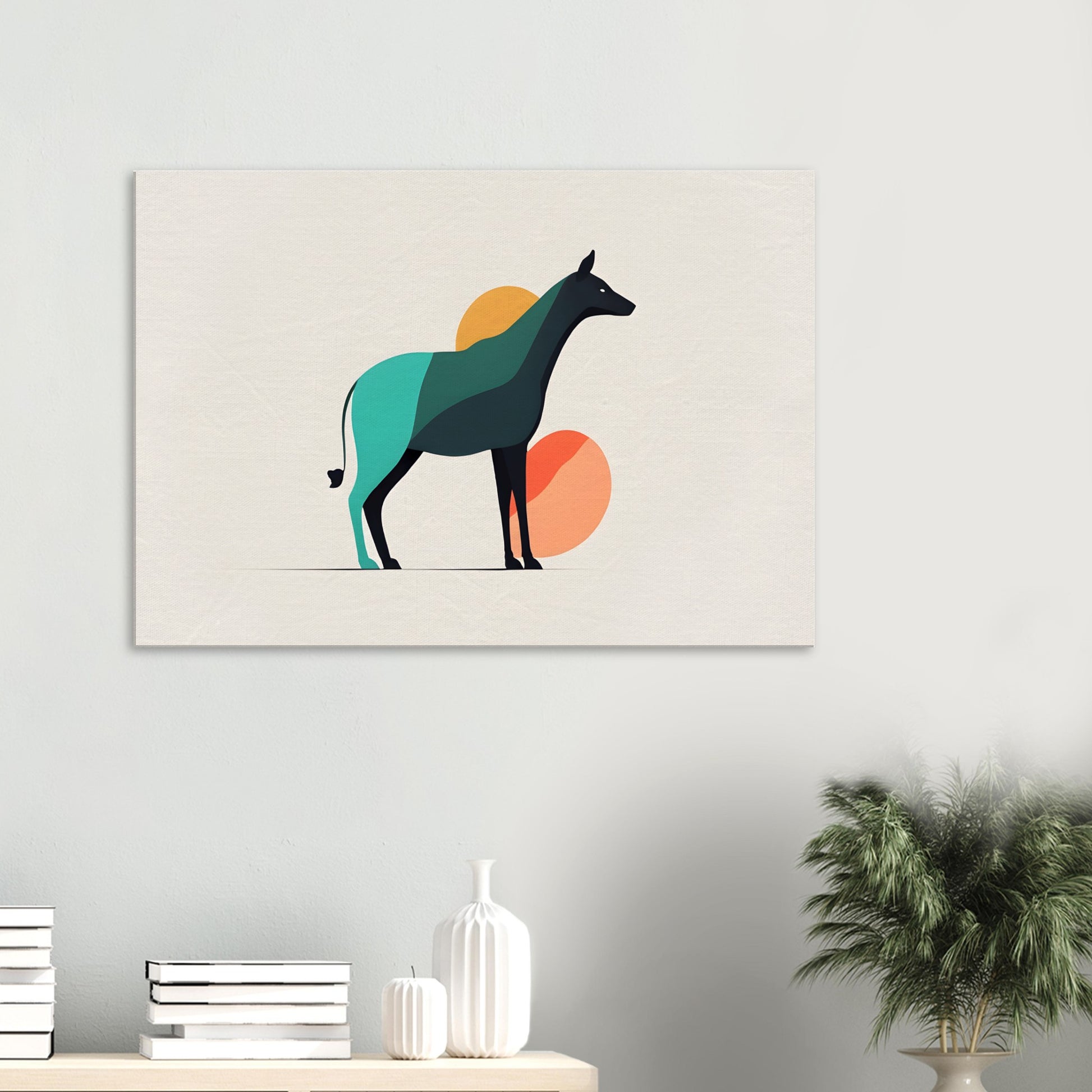 Harmony - Minimalist Abstract Wall Art with Animal Design