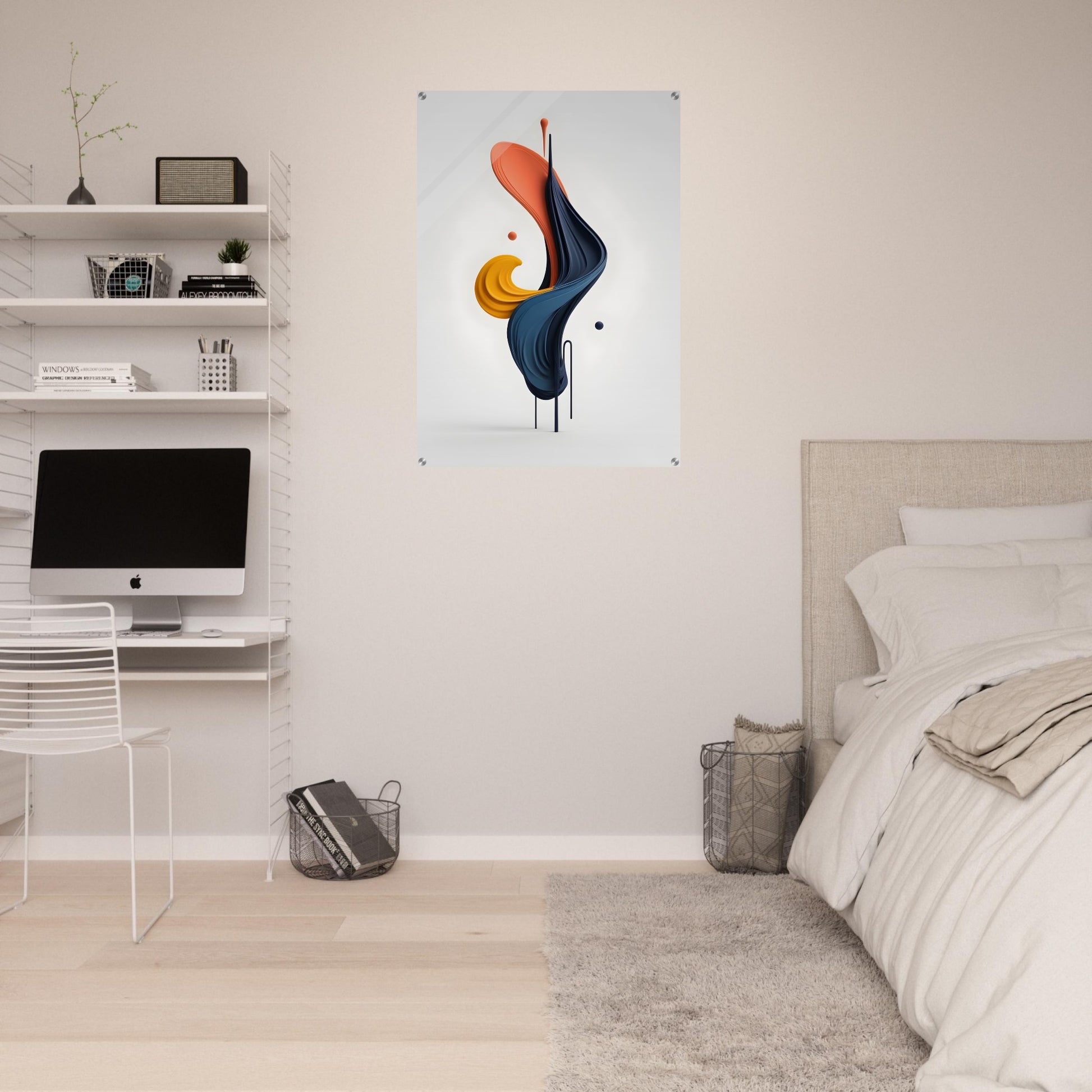 Elevate Your Space with Minimalist Abstract Acrylic Print Art