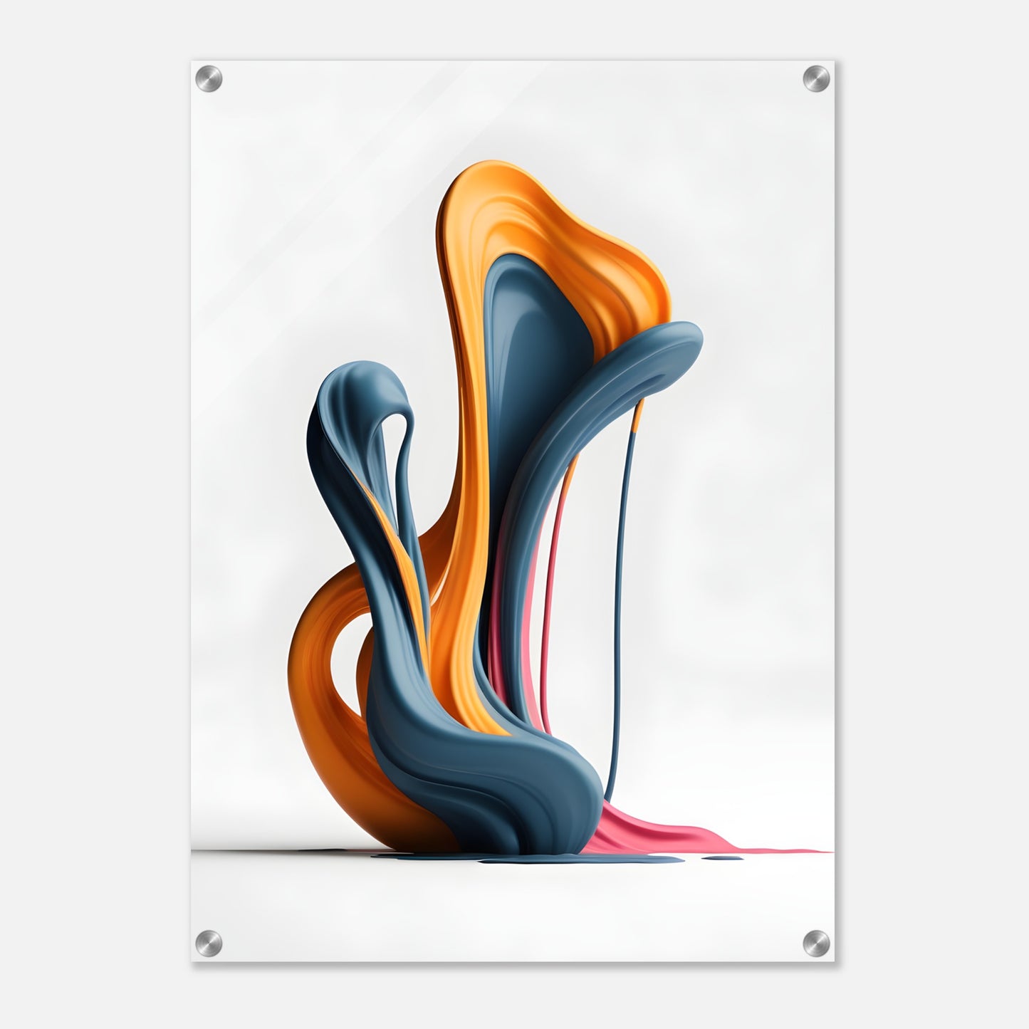 Vibrant Minimalist Abstract Acrylic Print - Modern Wall Art