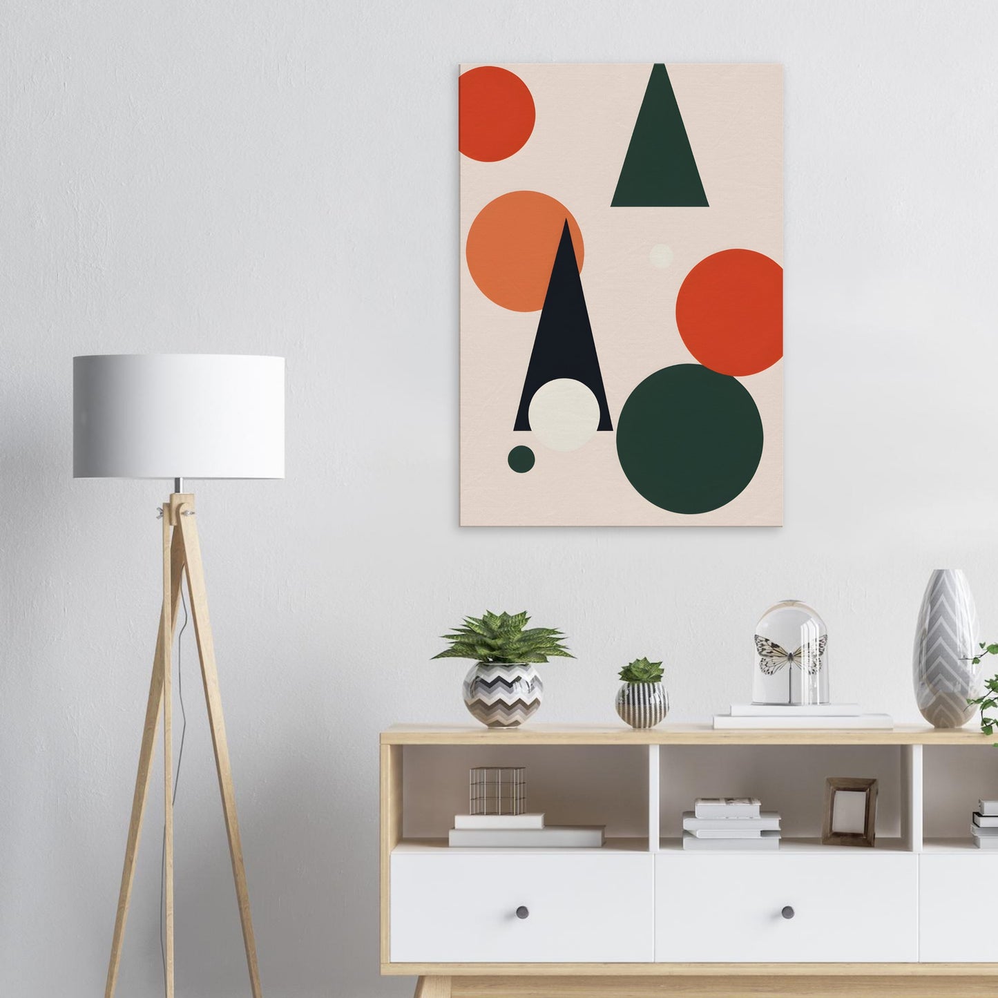 Harmony - Minimalist Abstract Christmas Art Canvas