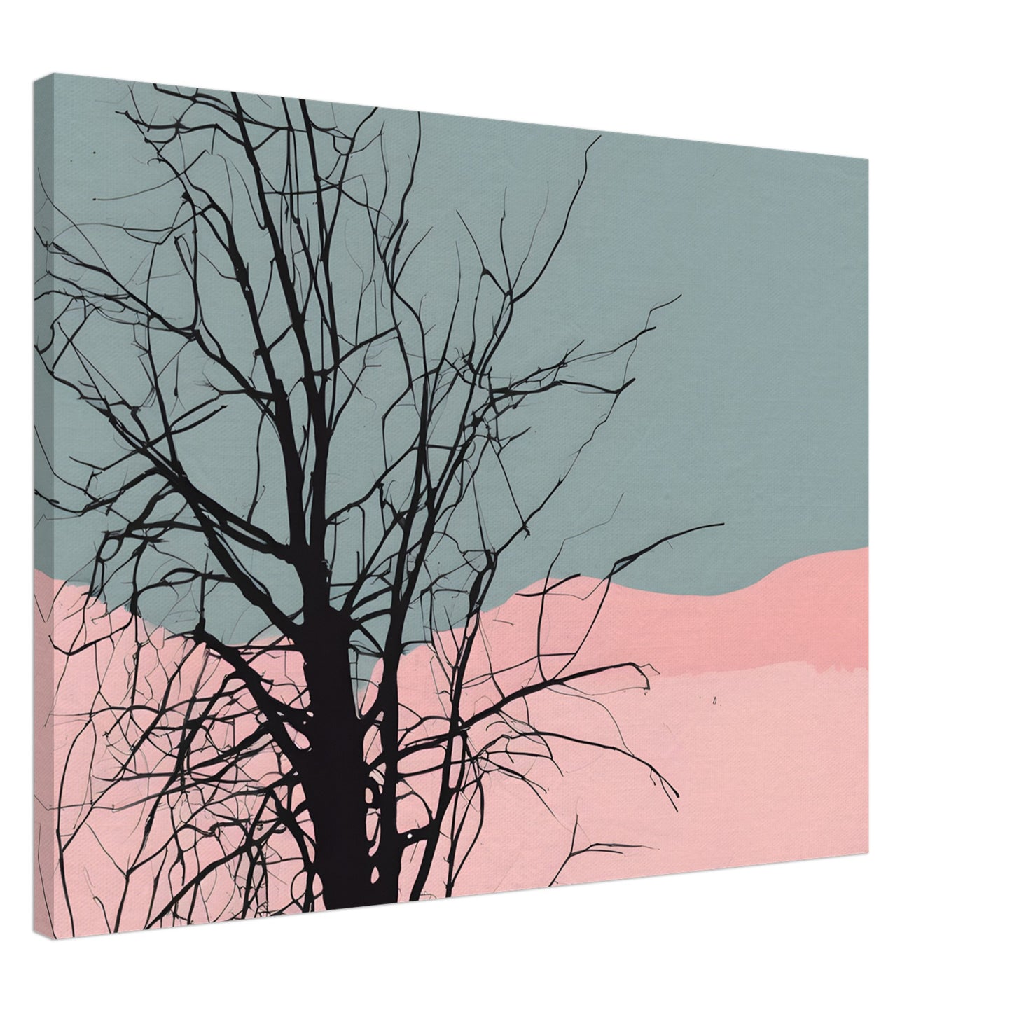 Branches - Minimalist Abstract Canvas Print for Modern Home