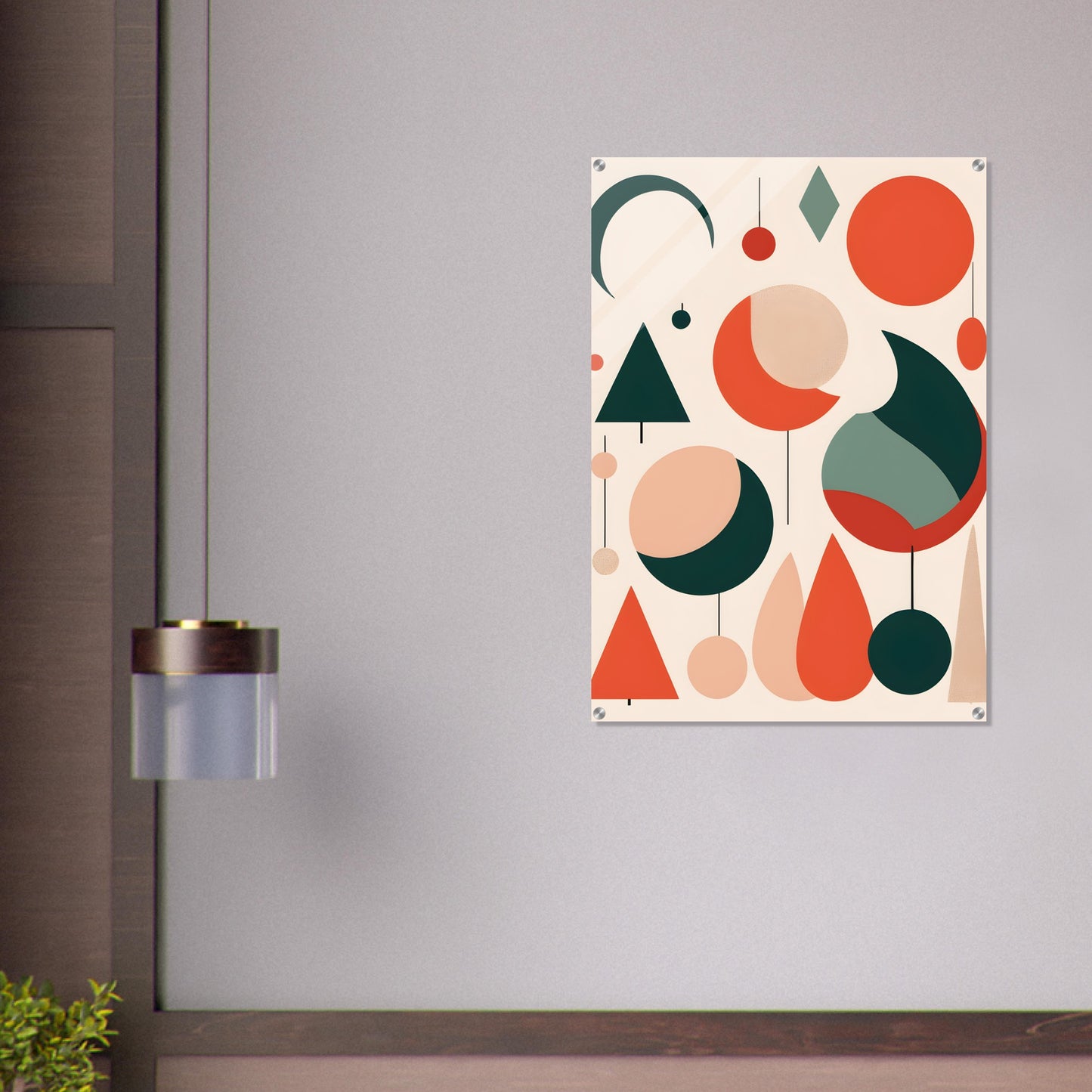 Harmony - Minimalist Abstract Christmas Artwork for Modern Decor